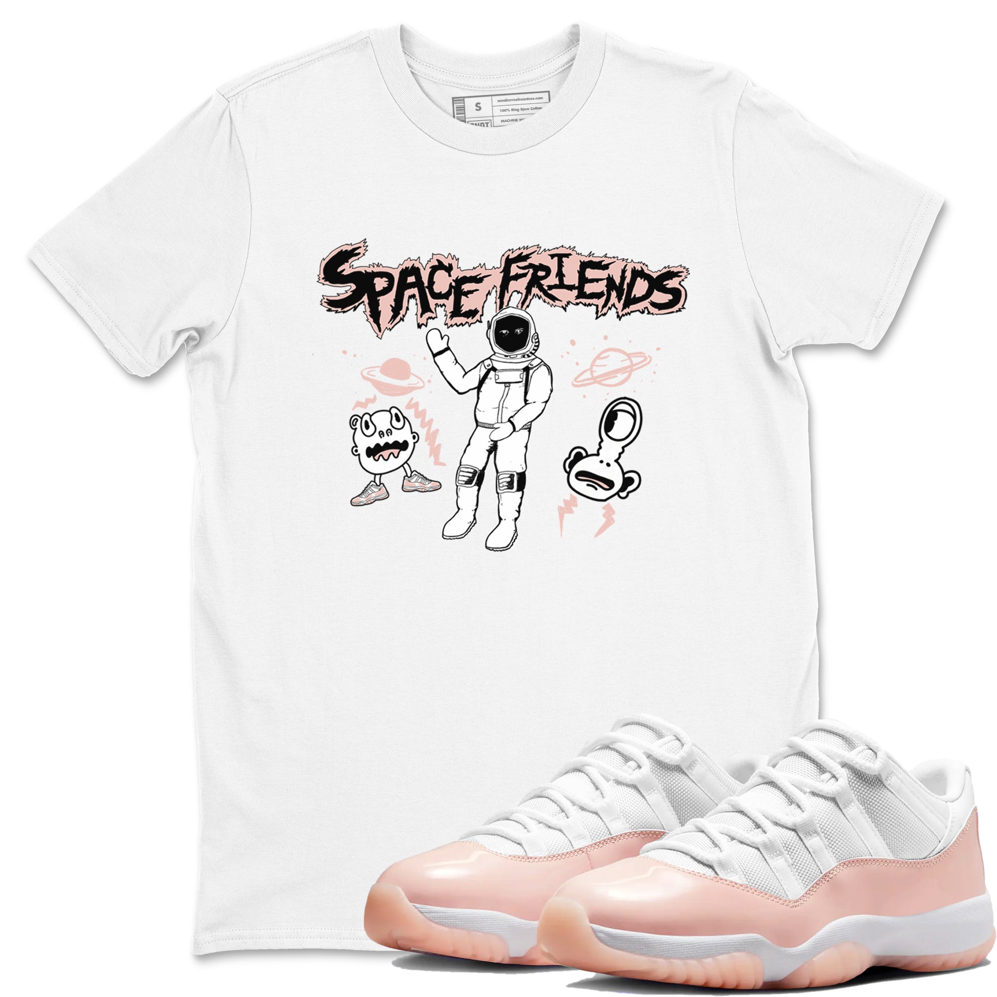 Space Friends snkmatch Tees - Air Jordan 11 Legend Pink