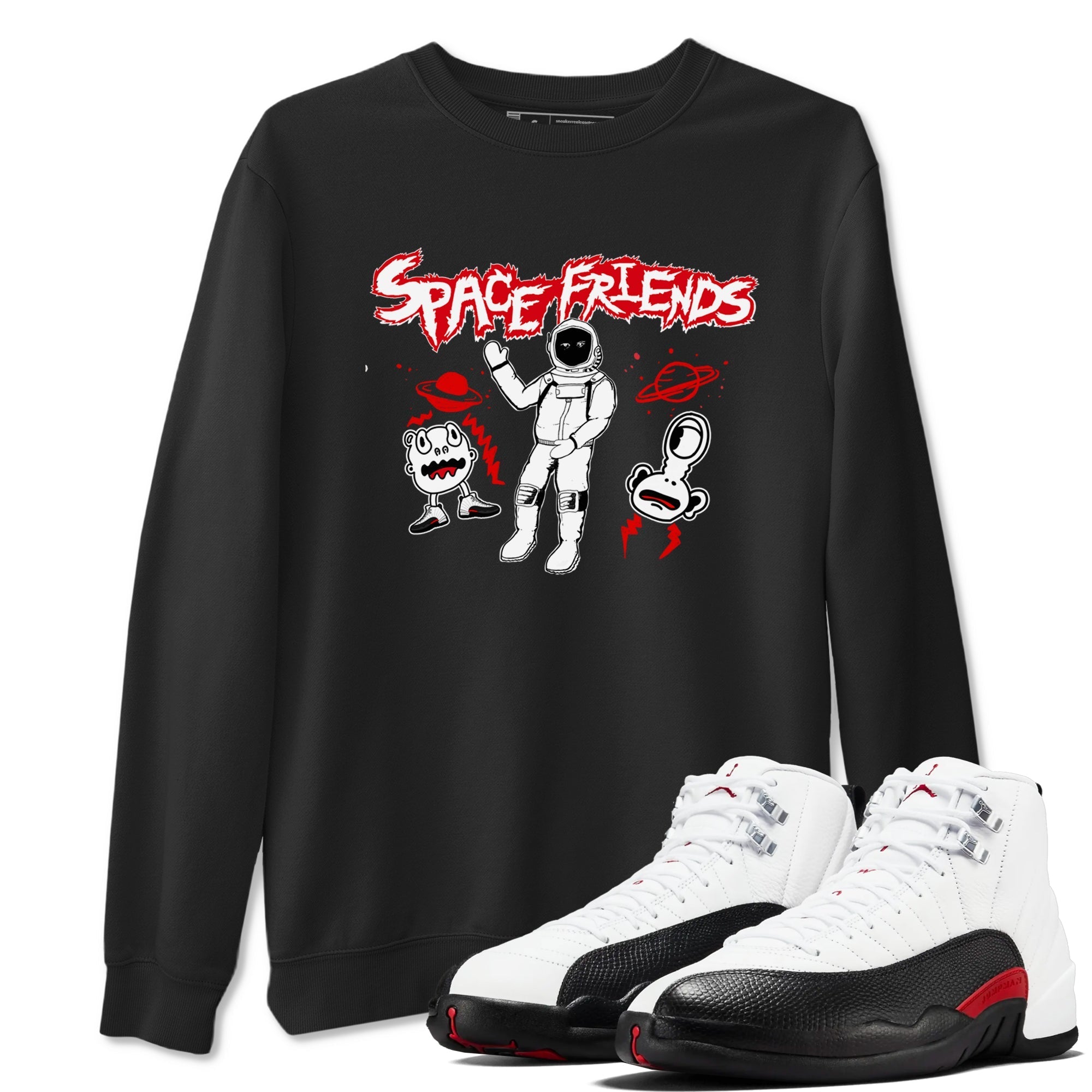 Space Friends snkmatch Tees - Air Jordan 12 Taxi Flip