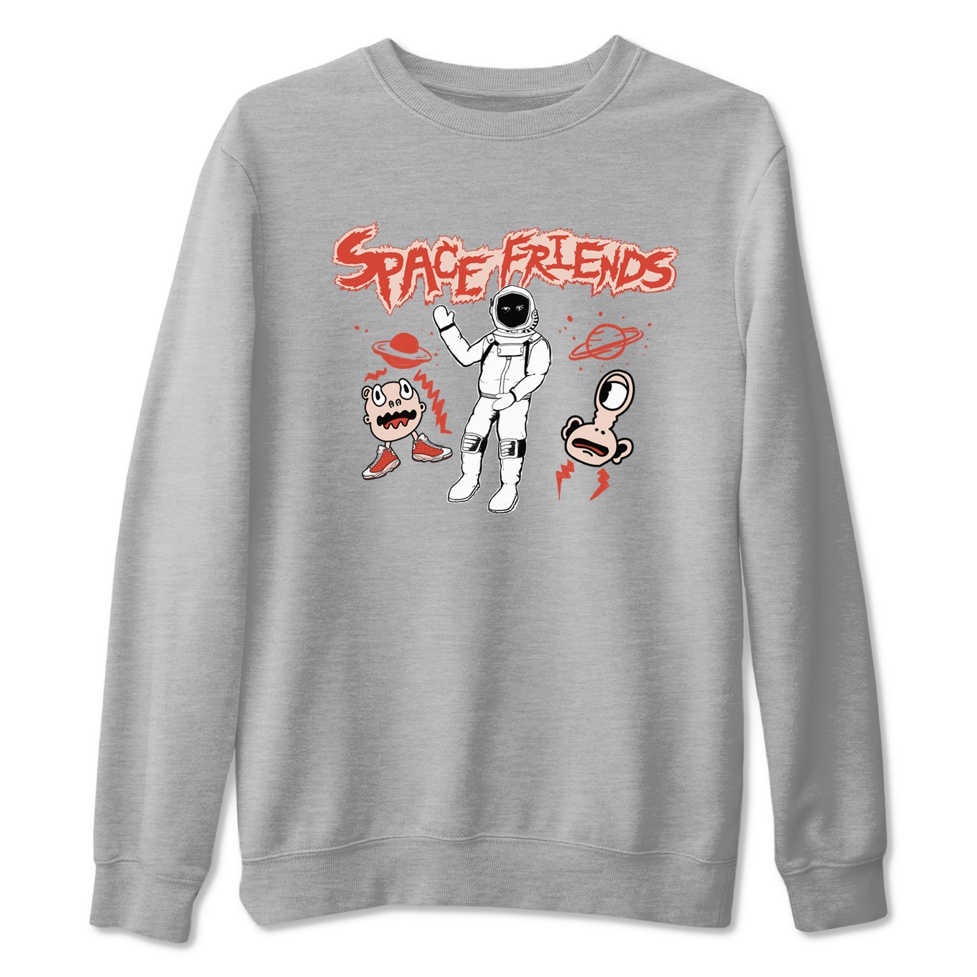 Space Friends snkmatch Tees - Air Jordan 13 Dune Red