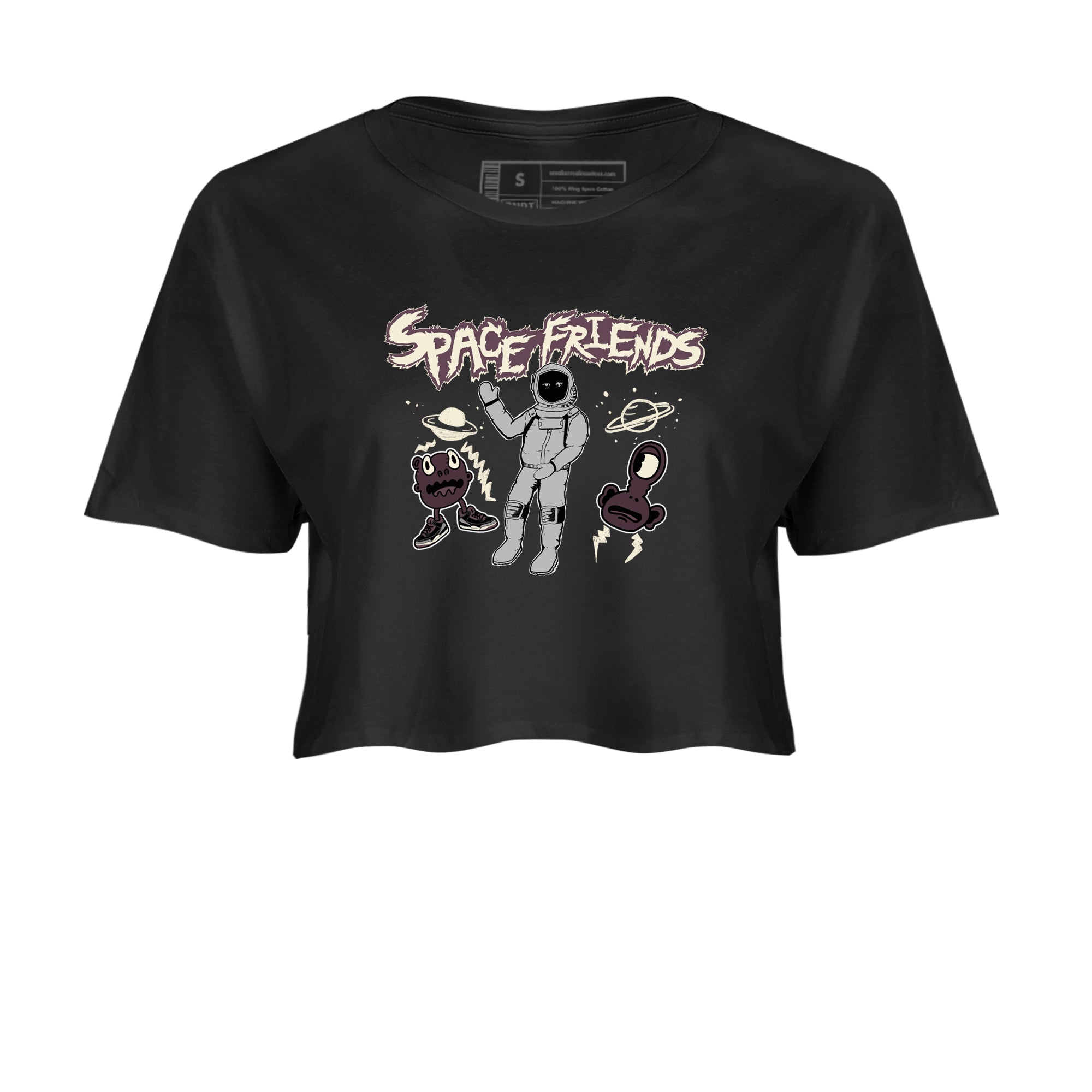 Space Friends snkmatch Women's Top - Air Jordan 3 A Ma Maniere x Black