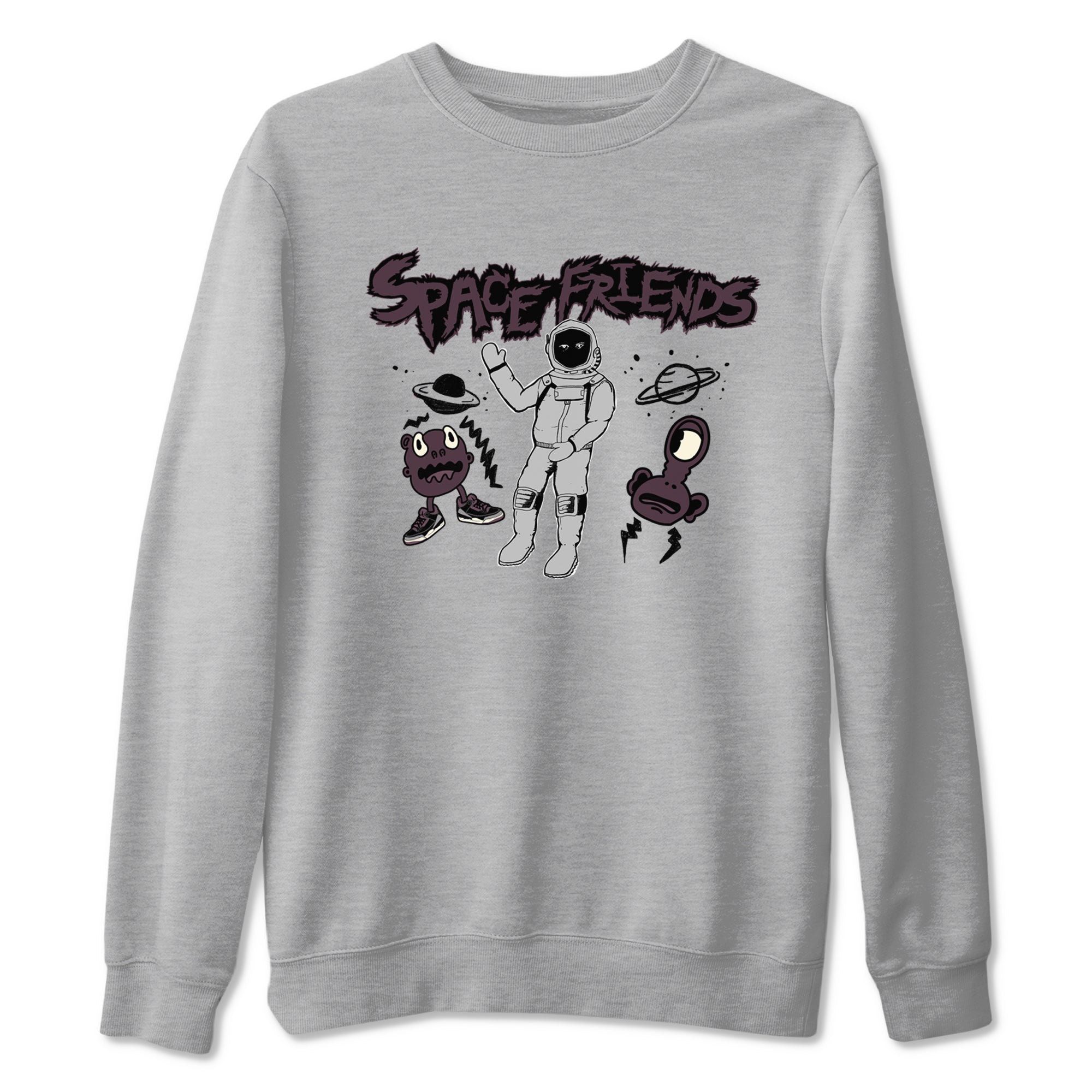 Space Friends snkmatch Tees - Air Jordan 3 A Ma Maniere x Black
