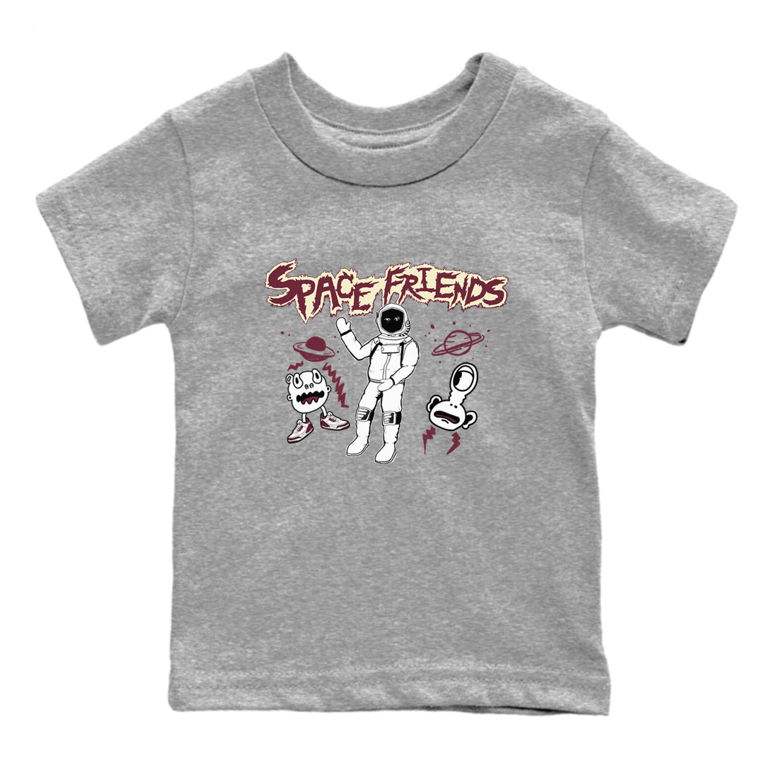Space Friends snkmatch Tees Kids - Air Jordan 3 A Ma Maniere x Burgundy Crush