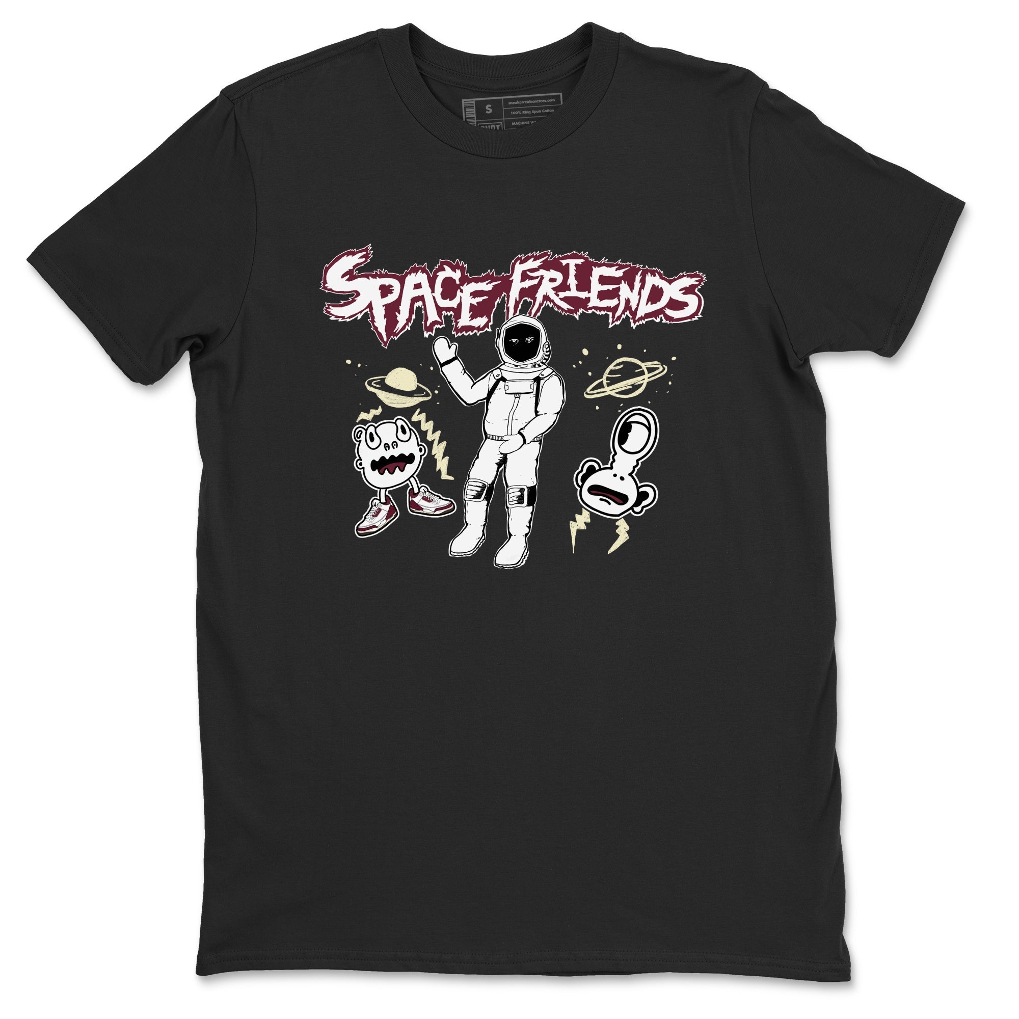 Space Friends snkmatch Tees - Air Jordan 3 A Ma Maniere x Burgundy Crush