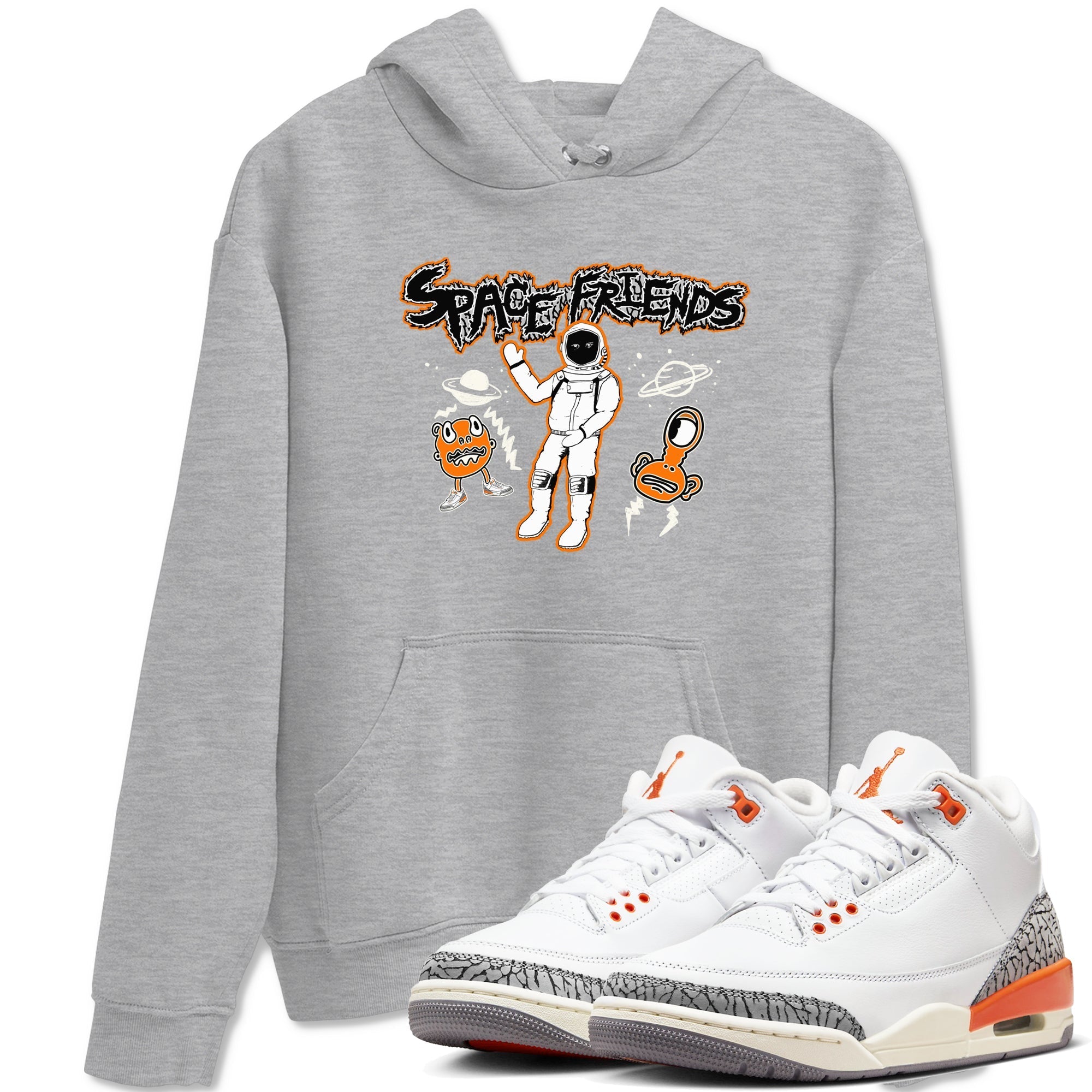 Space Friends snkmatch Tees - Air Jordan 3 Georgia Peach