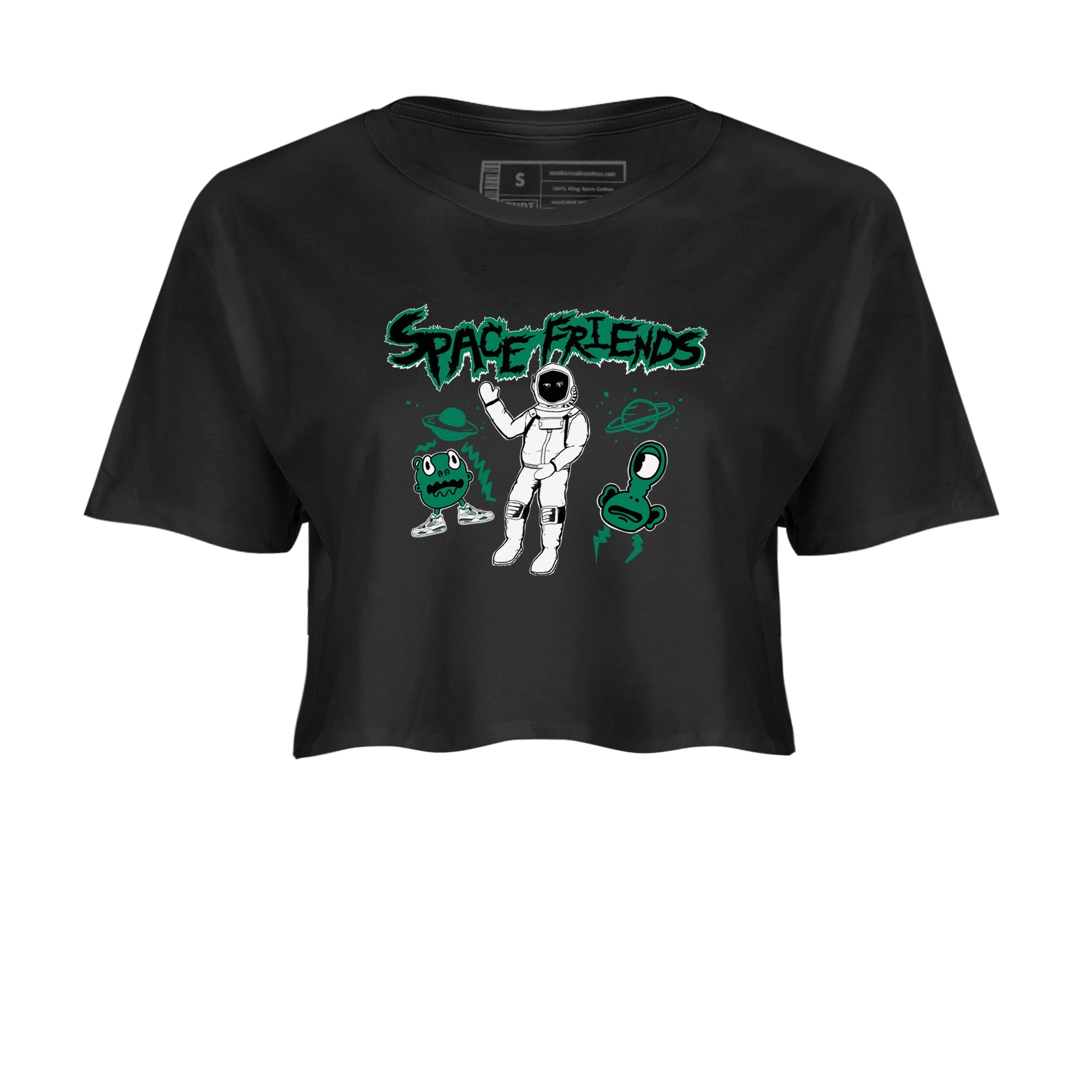 Space Friends snkmatch Women's Top - Air Jordan 4 Oxidized Green