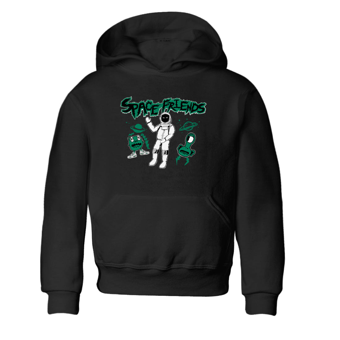 Space Friends snkmatch Tees Kids - Air Jordan 4 Oxidized Green