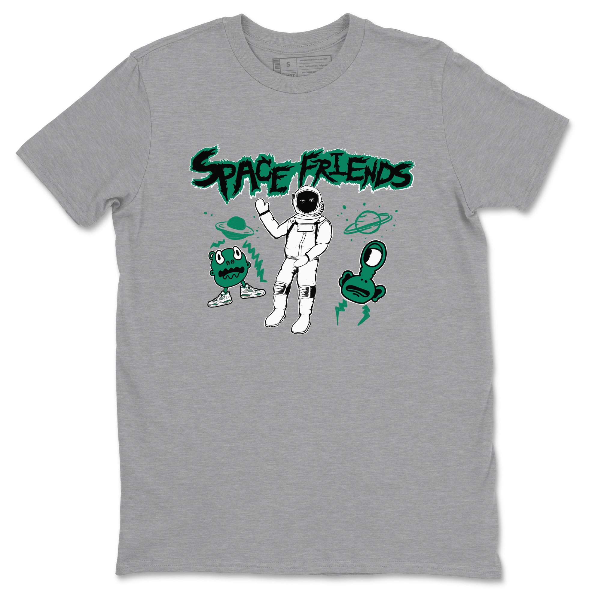 Space Friends snkmatch Tees - Air Jordan 4 Oxidized Green