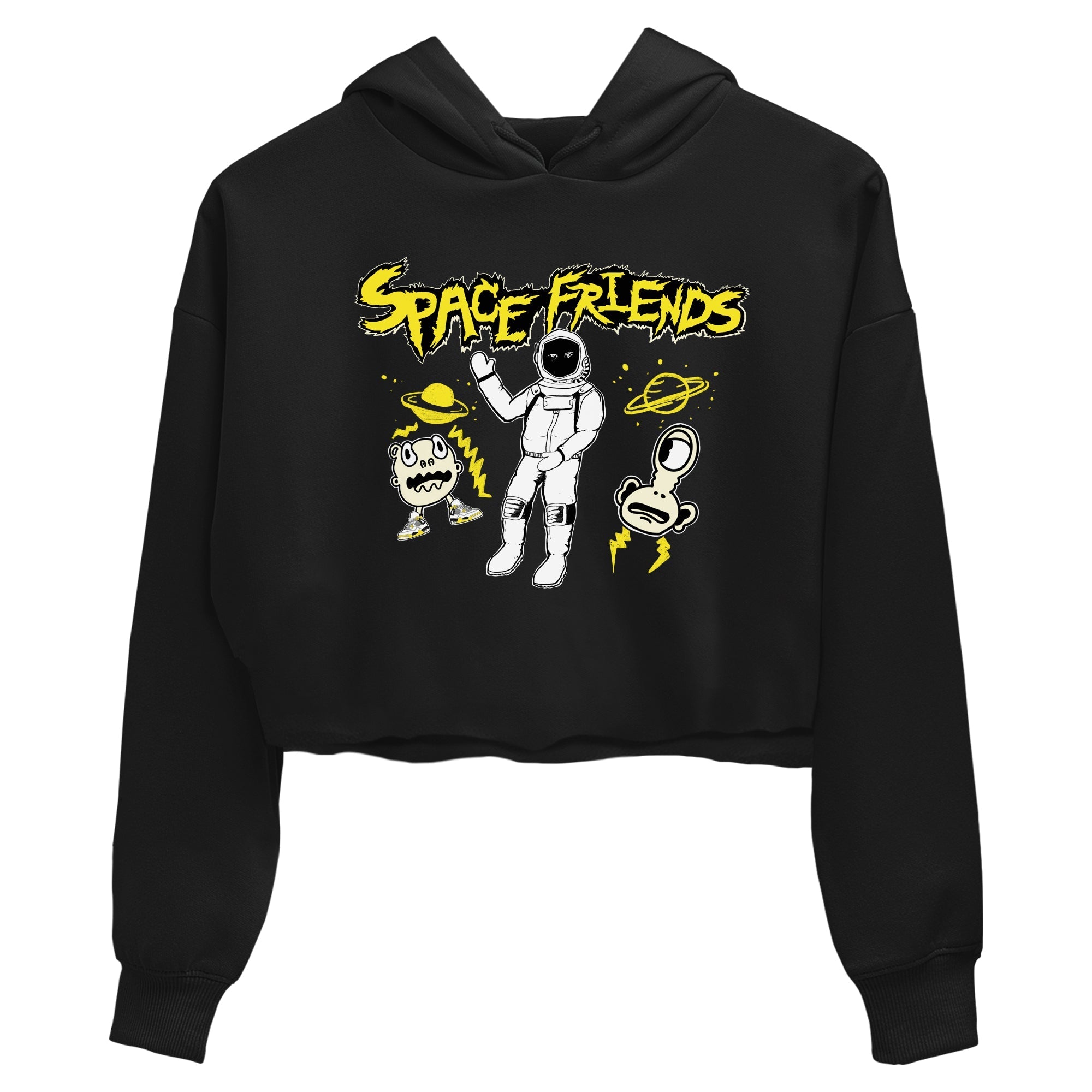 Space Friends snkmatch Women's Top - Air Jordan 4 Vivid Sulfur