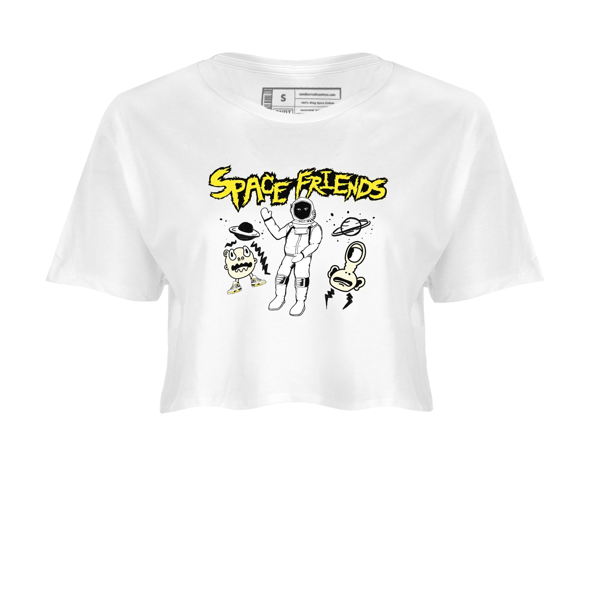 Space Friends snkmatch Women's Top - Air Jordan 4 Vivid Sulfur