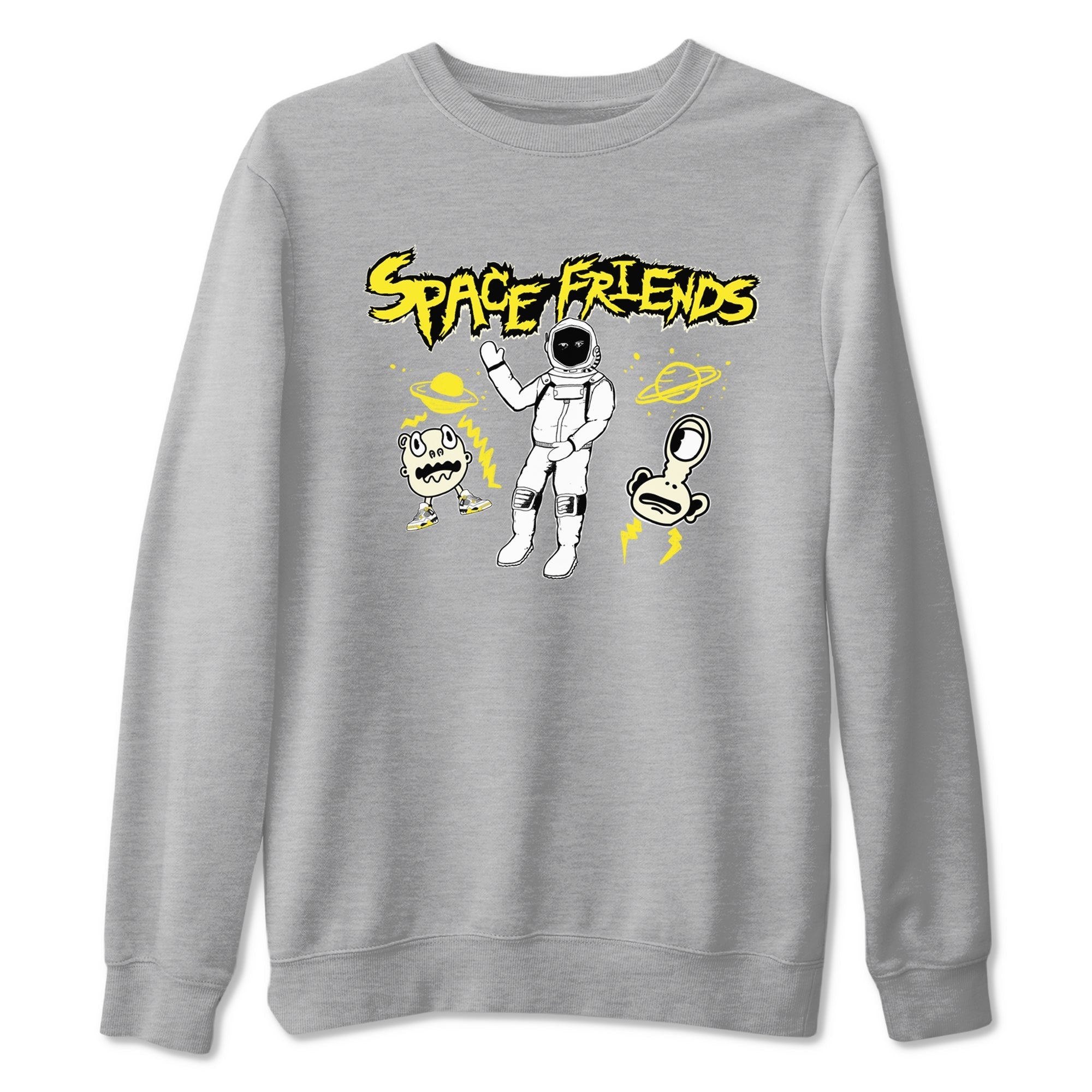 Space Friends snkmatch Tees - Air Jordan 4 Vivid Sulfur