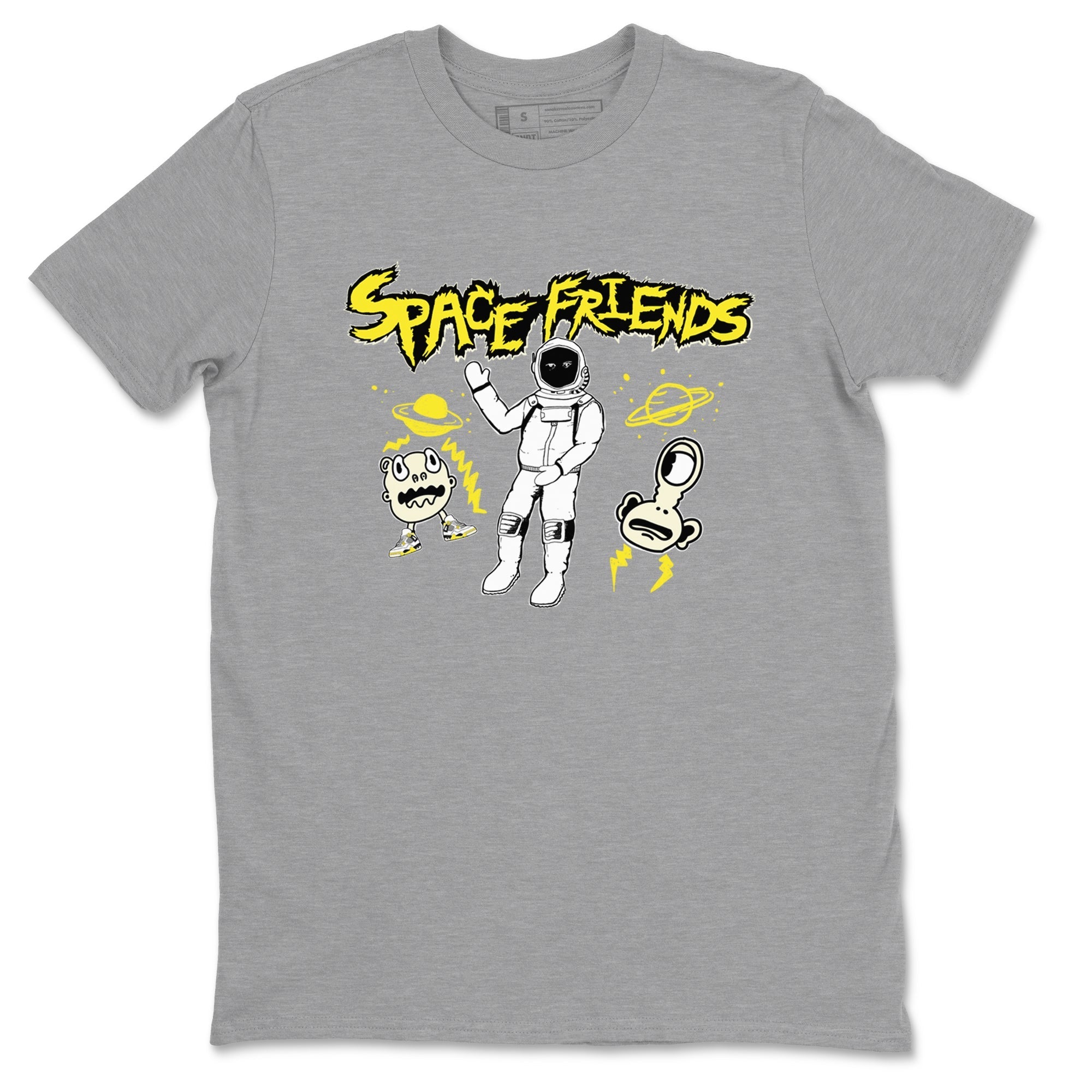 Space Friends snkmatch Tees - Air Jordan 4 Vivid Sulfur