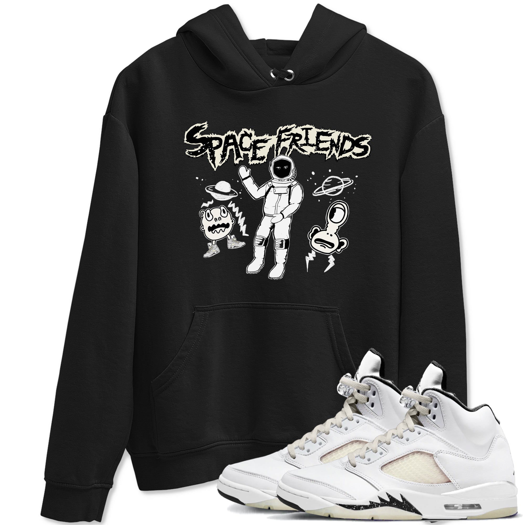 Space Friends snkmatch Tees - Air Jordan 5 Sail