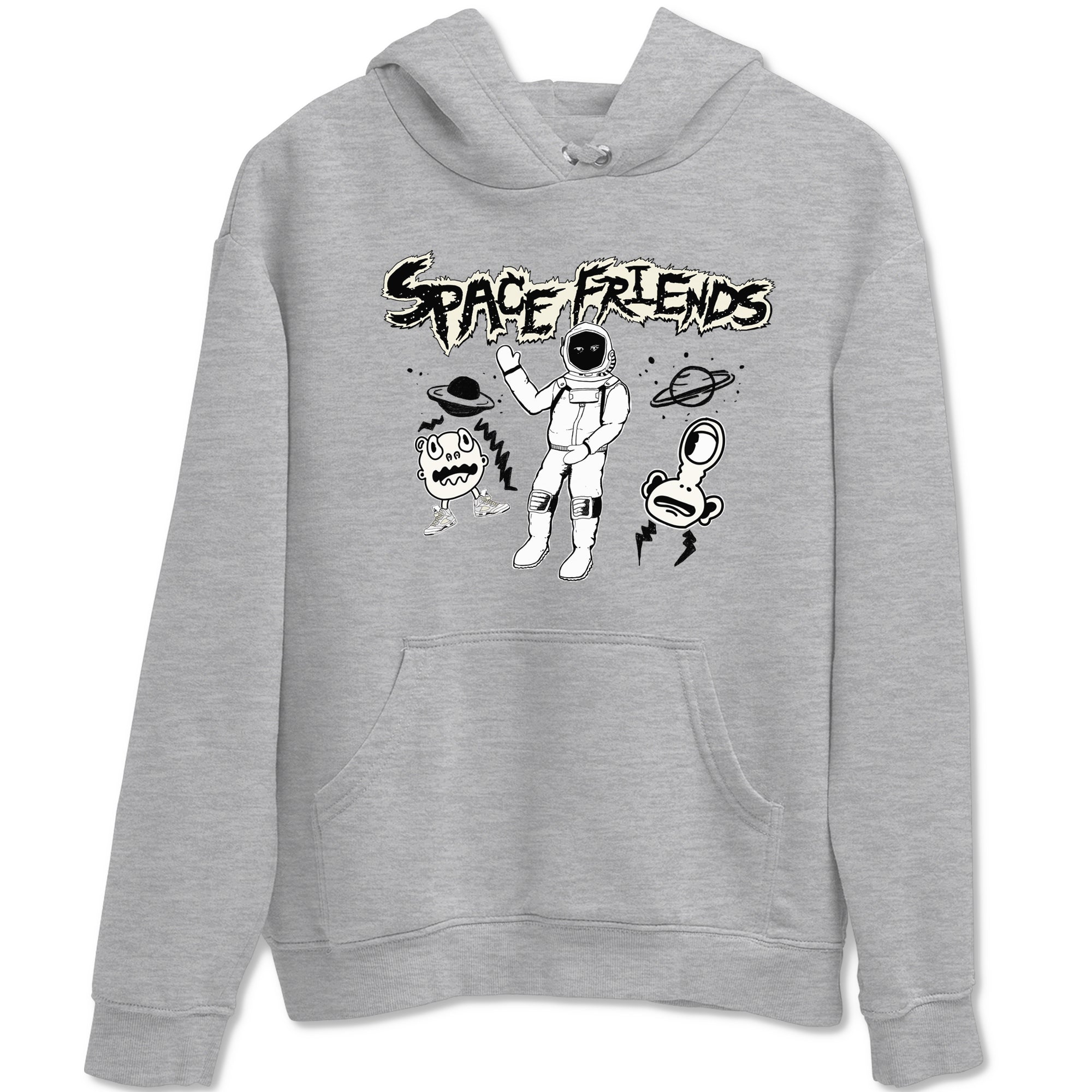Space Friends snkmatch Tees - Air Jordan 5 Sail