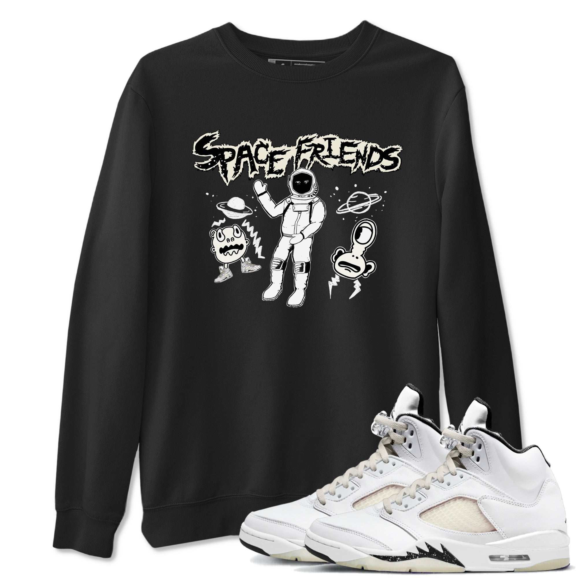 Space Friends snkmatch Tees - Air Jordan 5 Sail