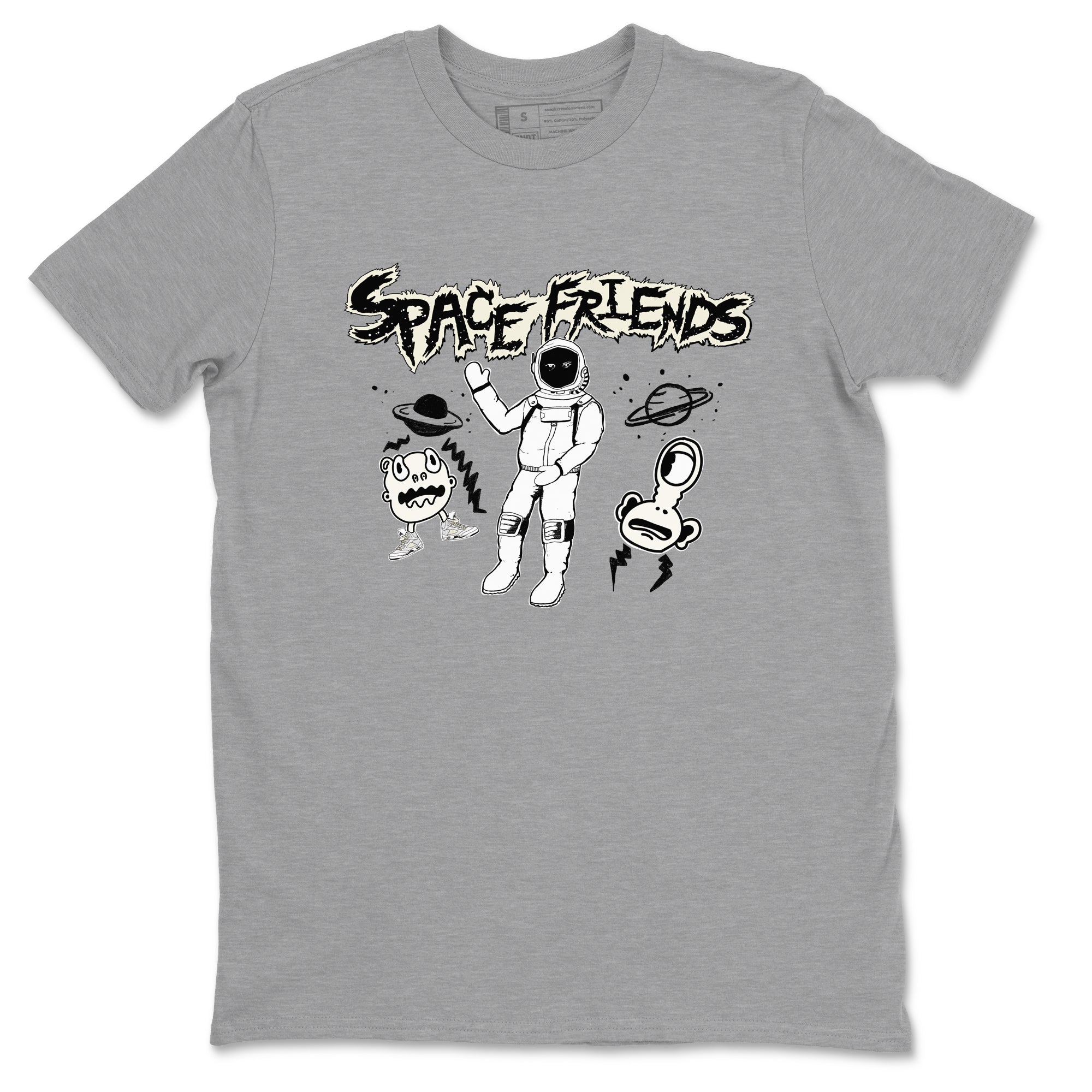 Space Friends snkmatch Tees - Air Jordan 5 Sail