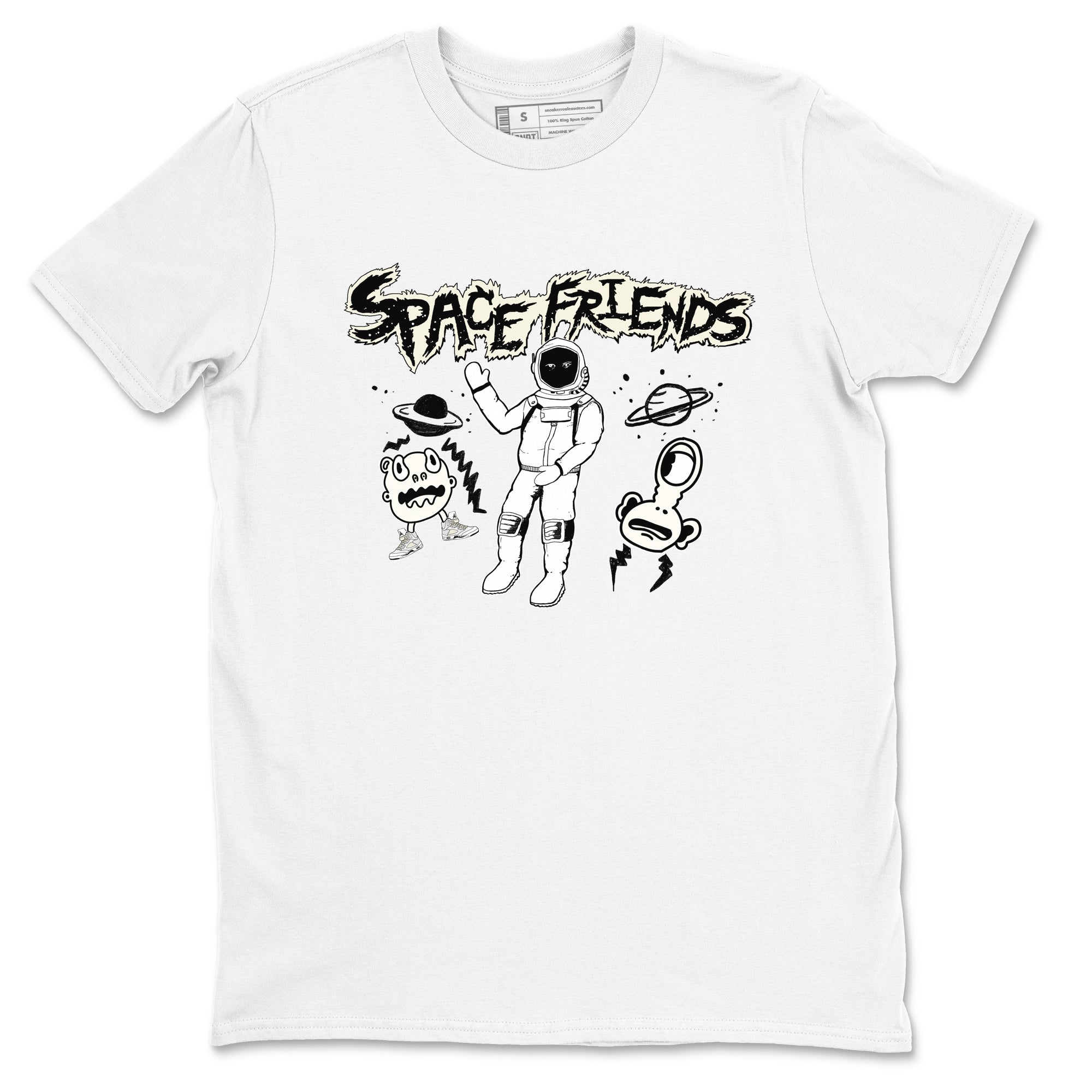 Space Friends snkmatch Tees - Air Jordan 5 Sail