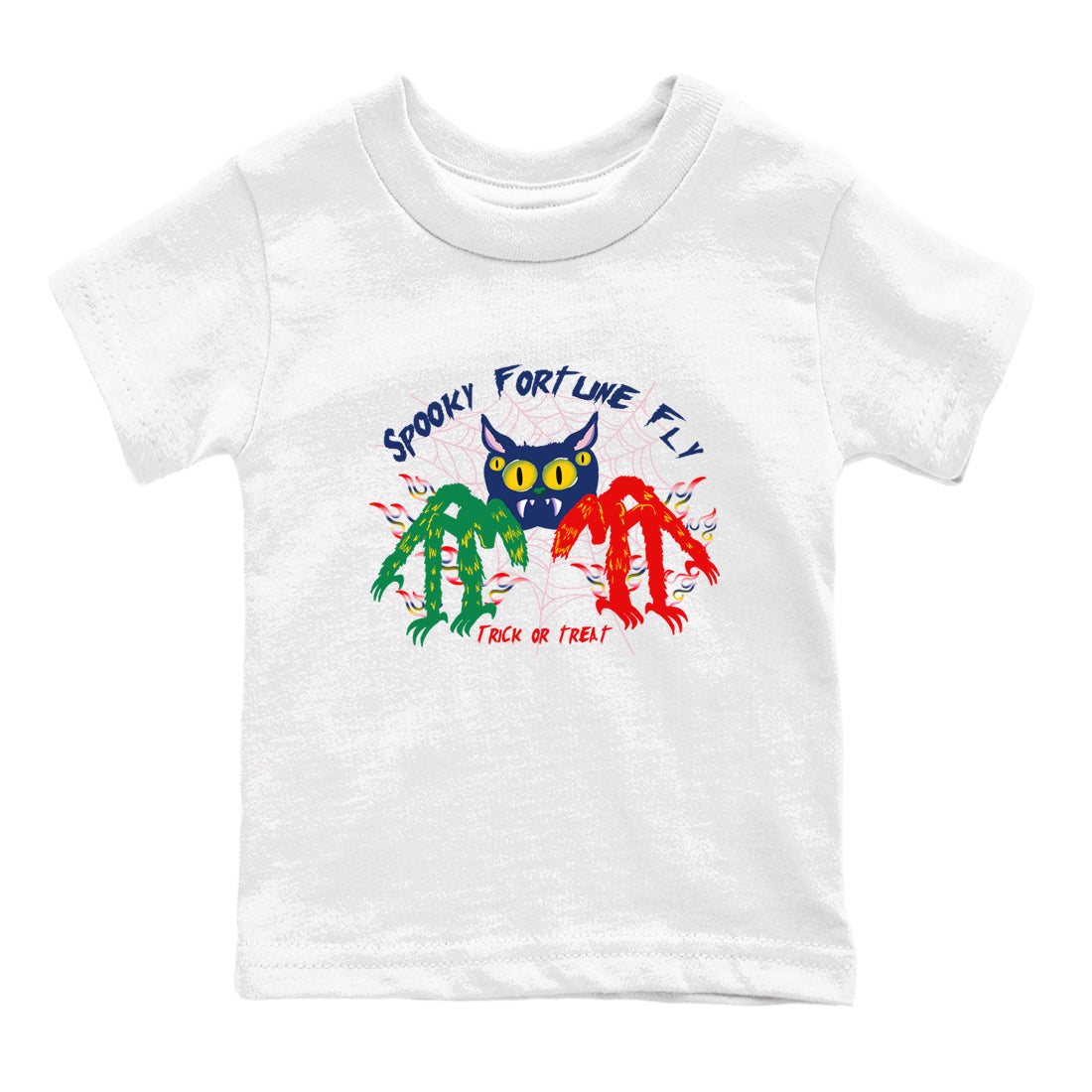 Spooky Fortune Fly snkmatch Tees Kids - Air Force 3 Blue Void and Tour Yellow
