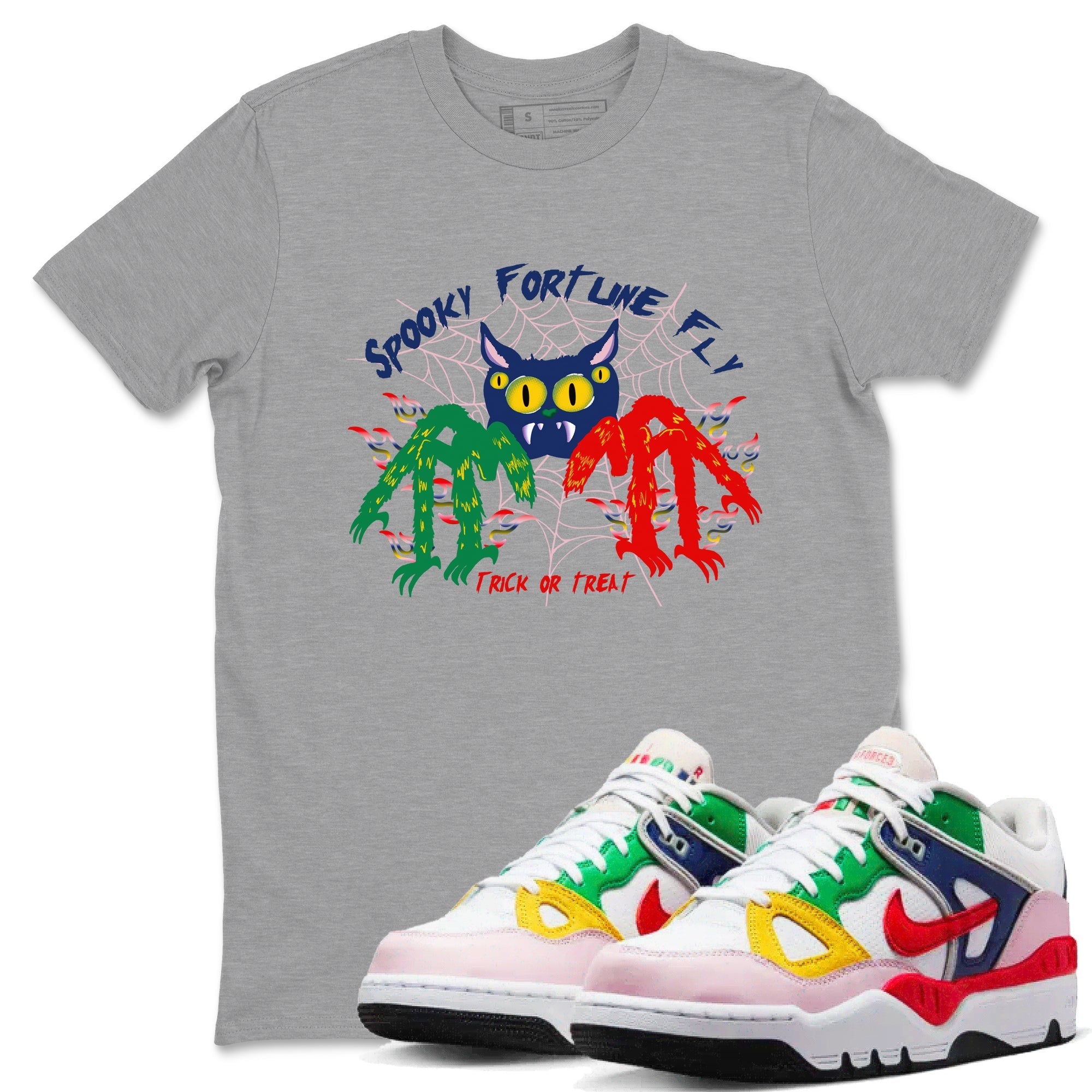 Spooky Fortune Fly snkmatch Tees - Air Force 3 Blue Void and Tour Yellow