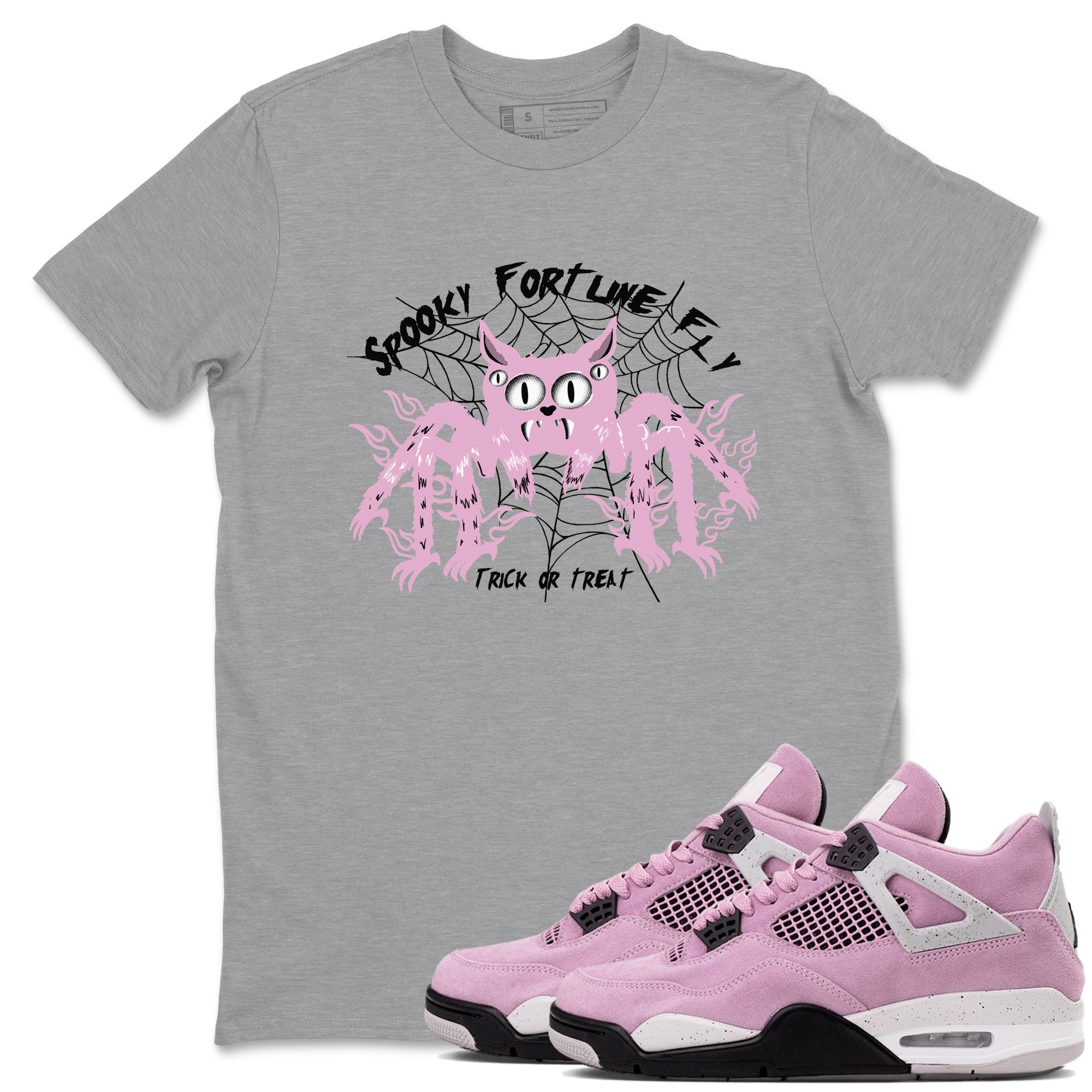 Spooky Fortune Fly snkmatch Tees - Air Jordan 4 Orchid