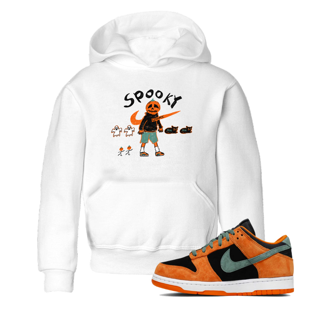 Spooky Pumpkin snkmatch Tees Kids - Dunk Ceramic