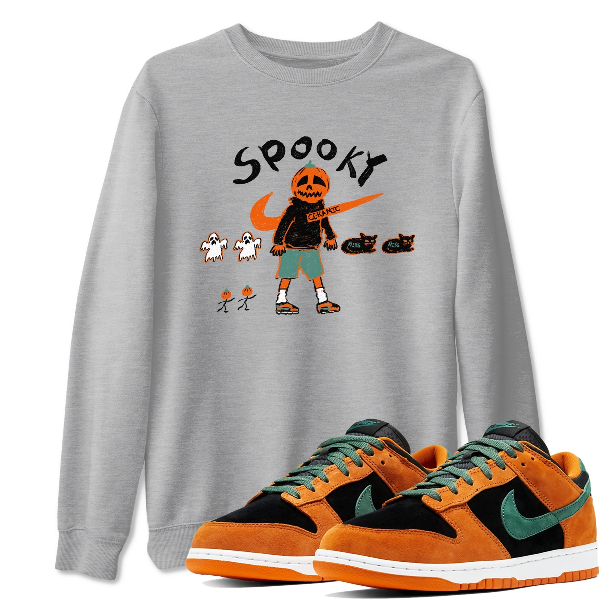 Spooky Pumpkin snkmatch Tees - Dunk Ceramic