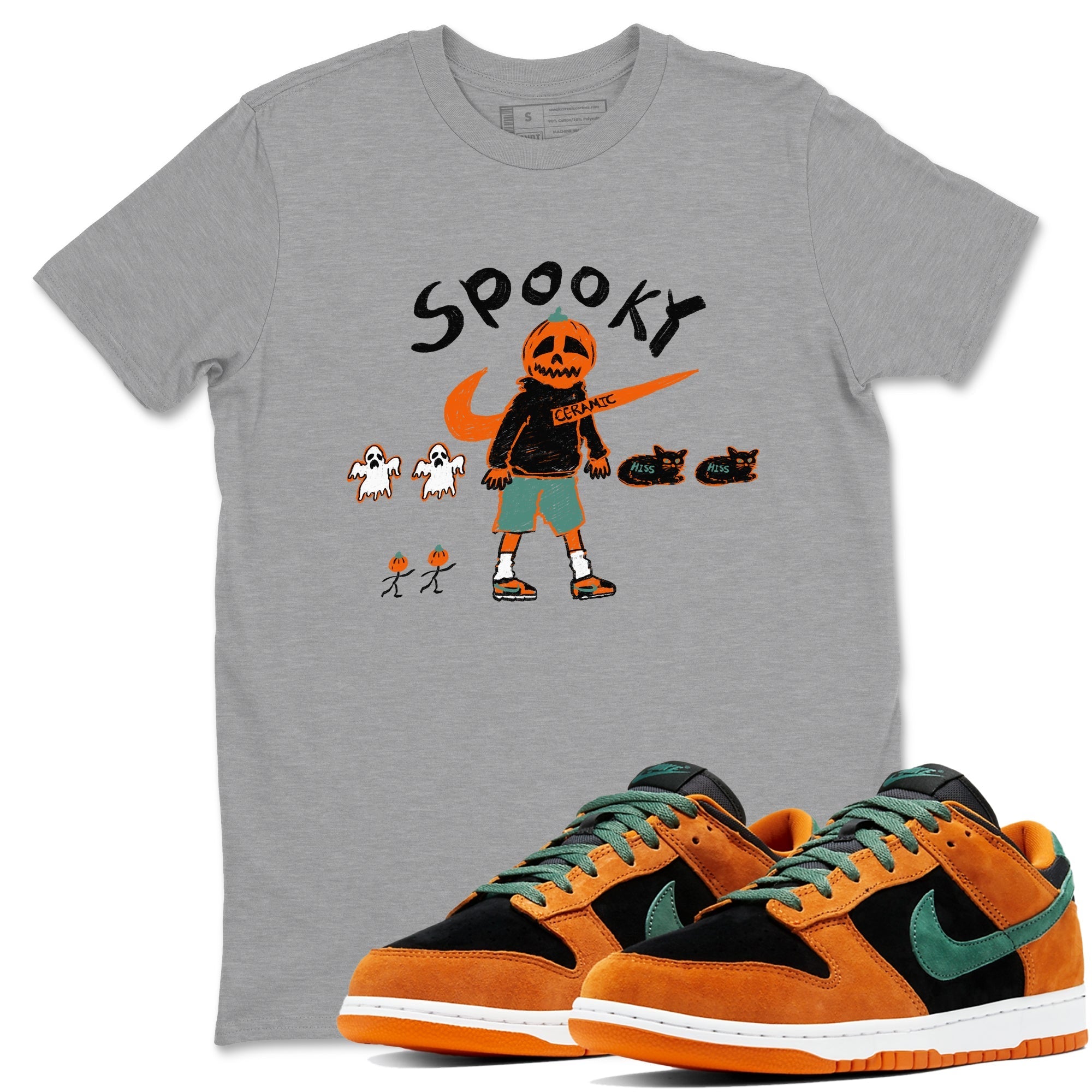 Spooky Pumpkin snkmatch Tees - Dunk Ceramic