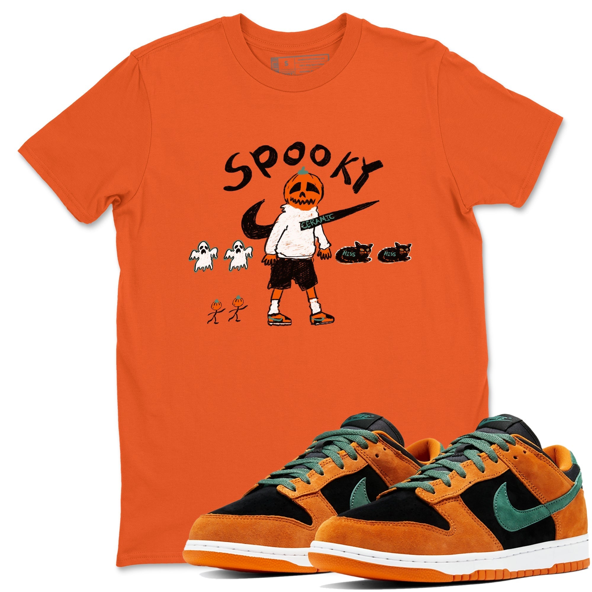 Spooky Pumpkin snkmatch Tees - Dunk Ceramic