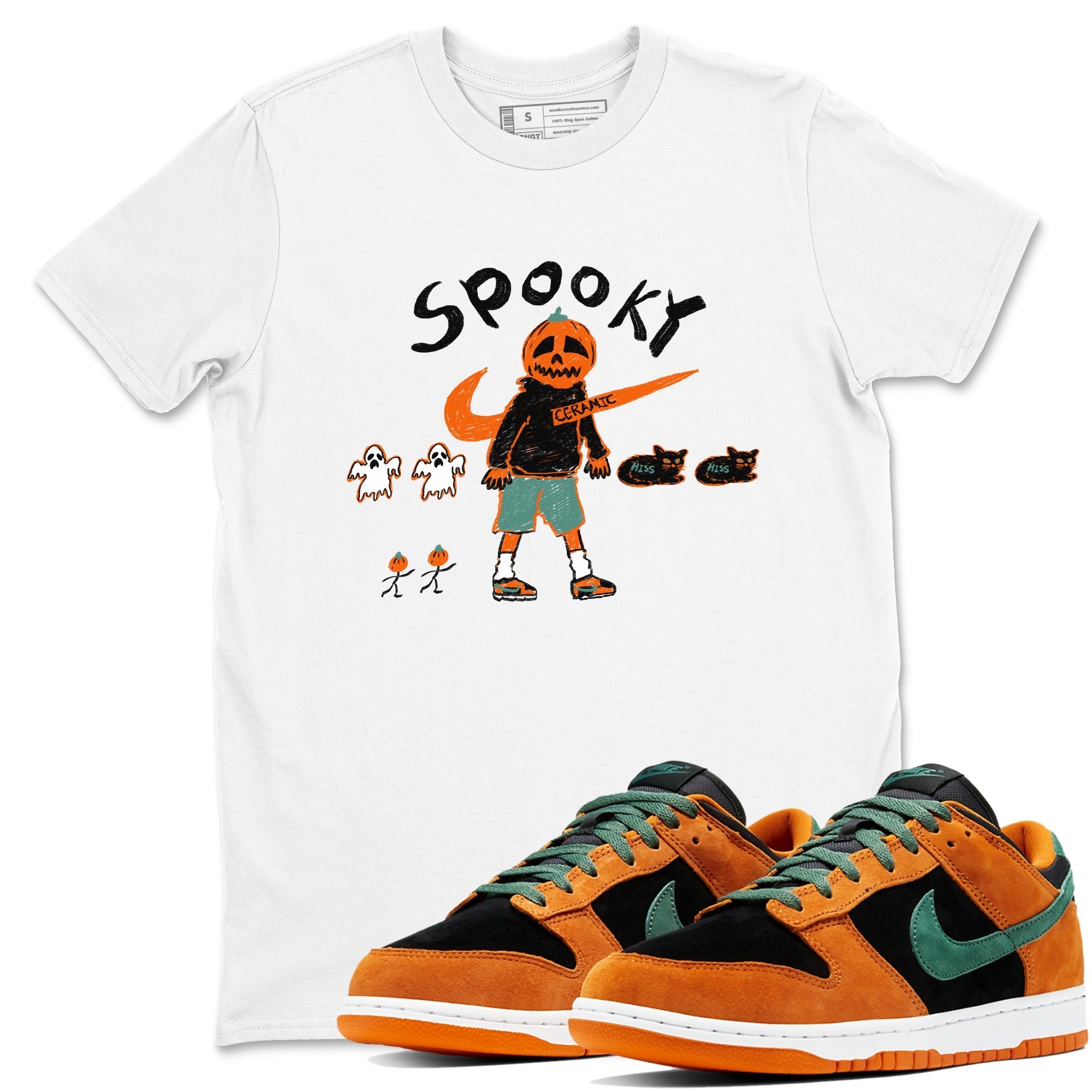 Spooky Pumpkin snkmatch Tees - Dunk Ceramic
