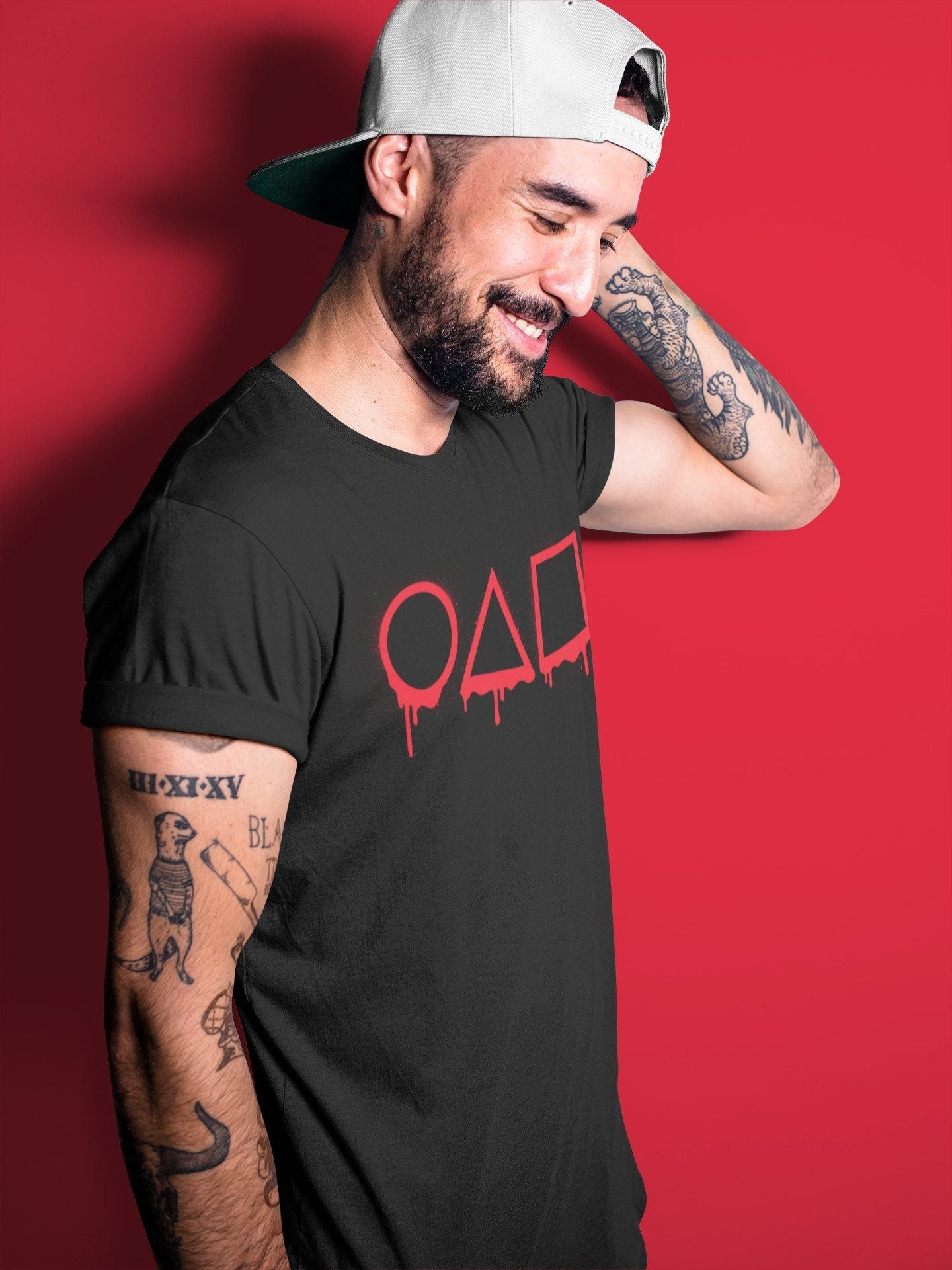Squid game Unisex Tops - Air Jordan 4 Red Thunder