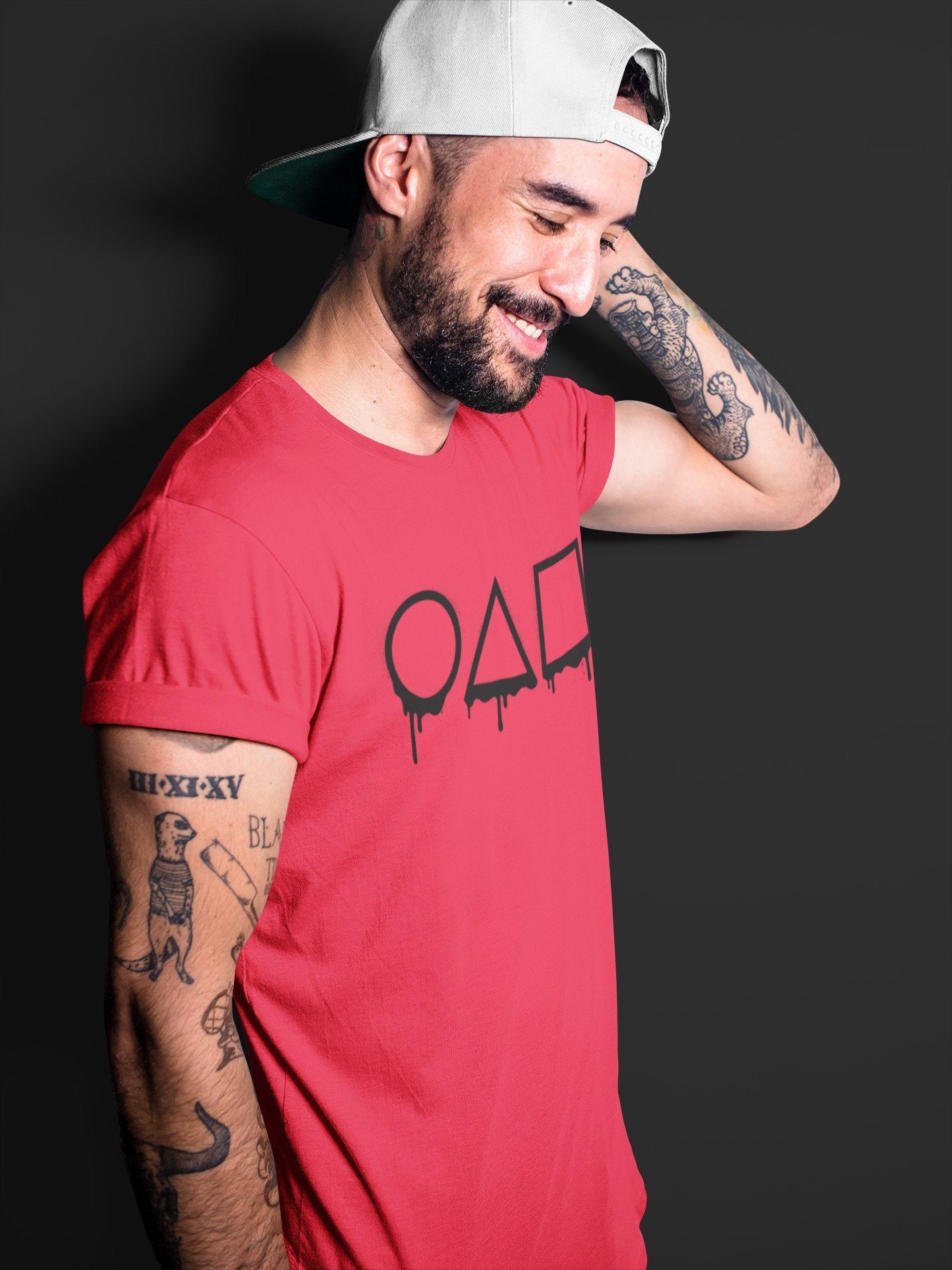 Squid game Unisex Tops - Air Jordan 4 Red Thunder