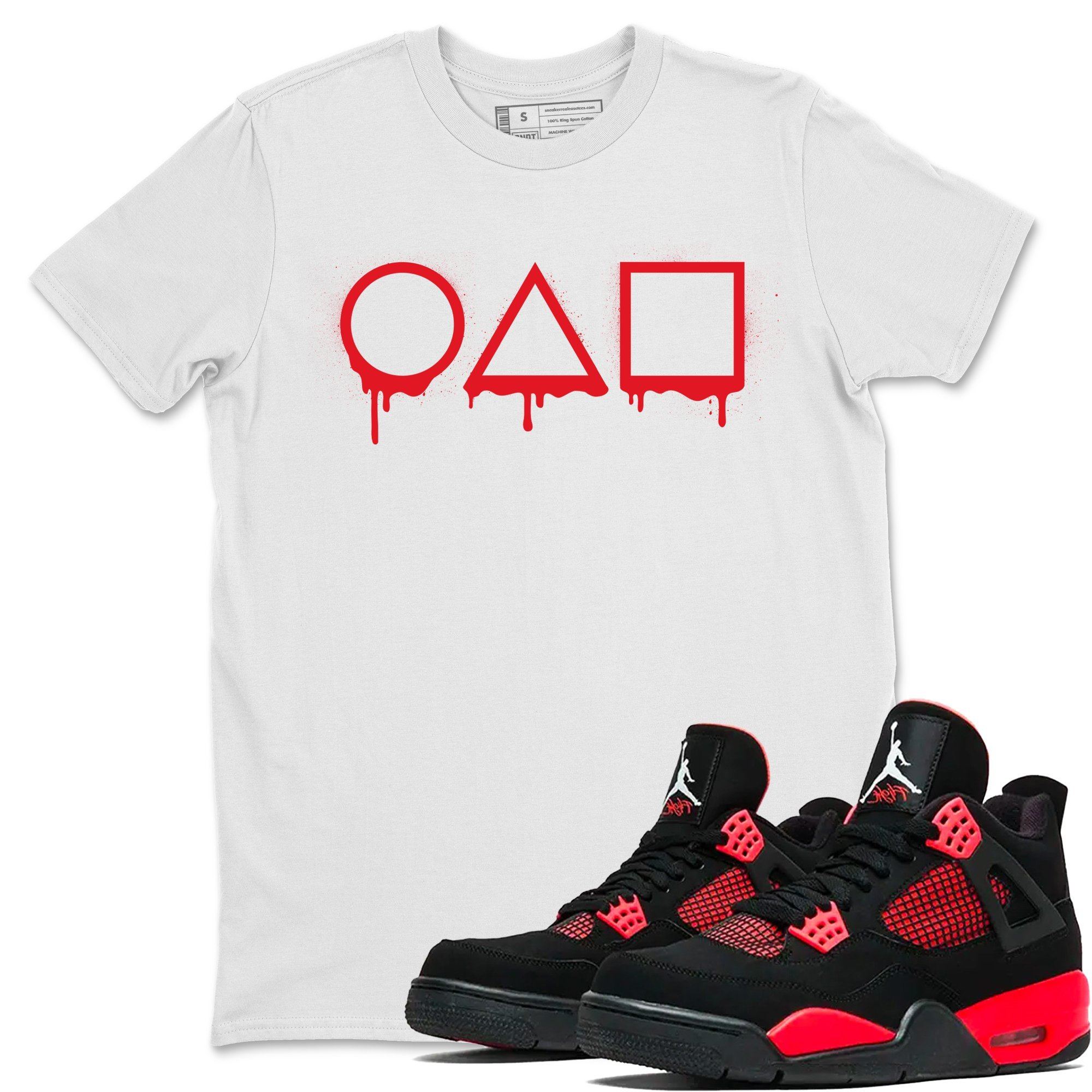 Squid game Unisex Tops - Air Jordan 4 Red Thunder