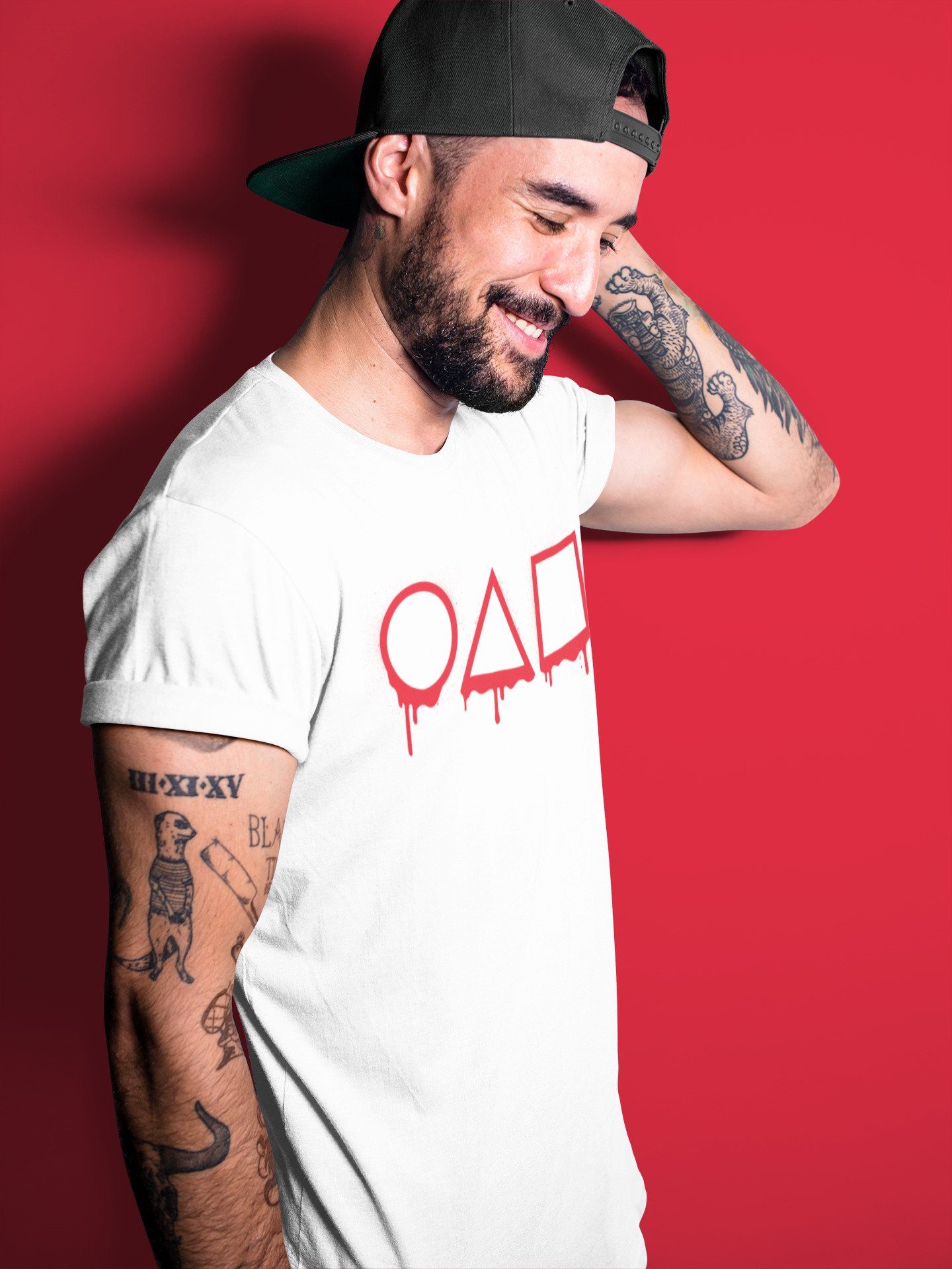 Squid game Unisex Tops - Air Jordan 4 Red Thunder