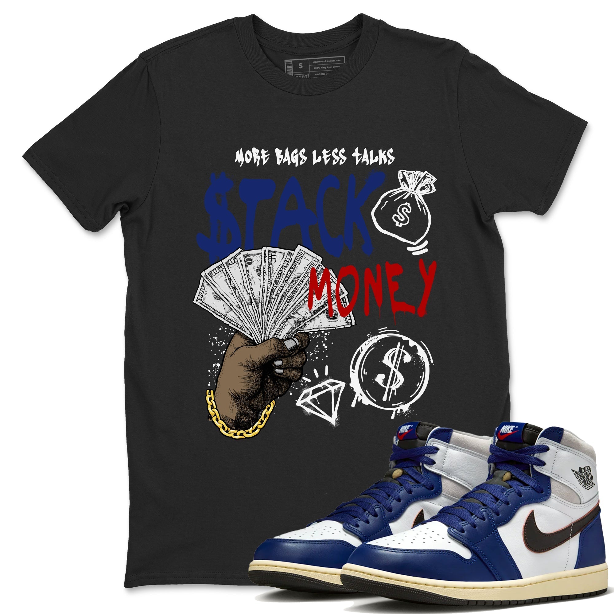 Stack Money snkmatch Tees - Air Jordan 1 Rare Air