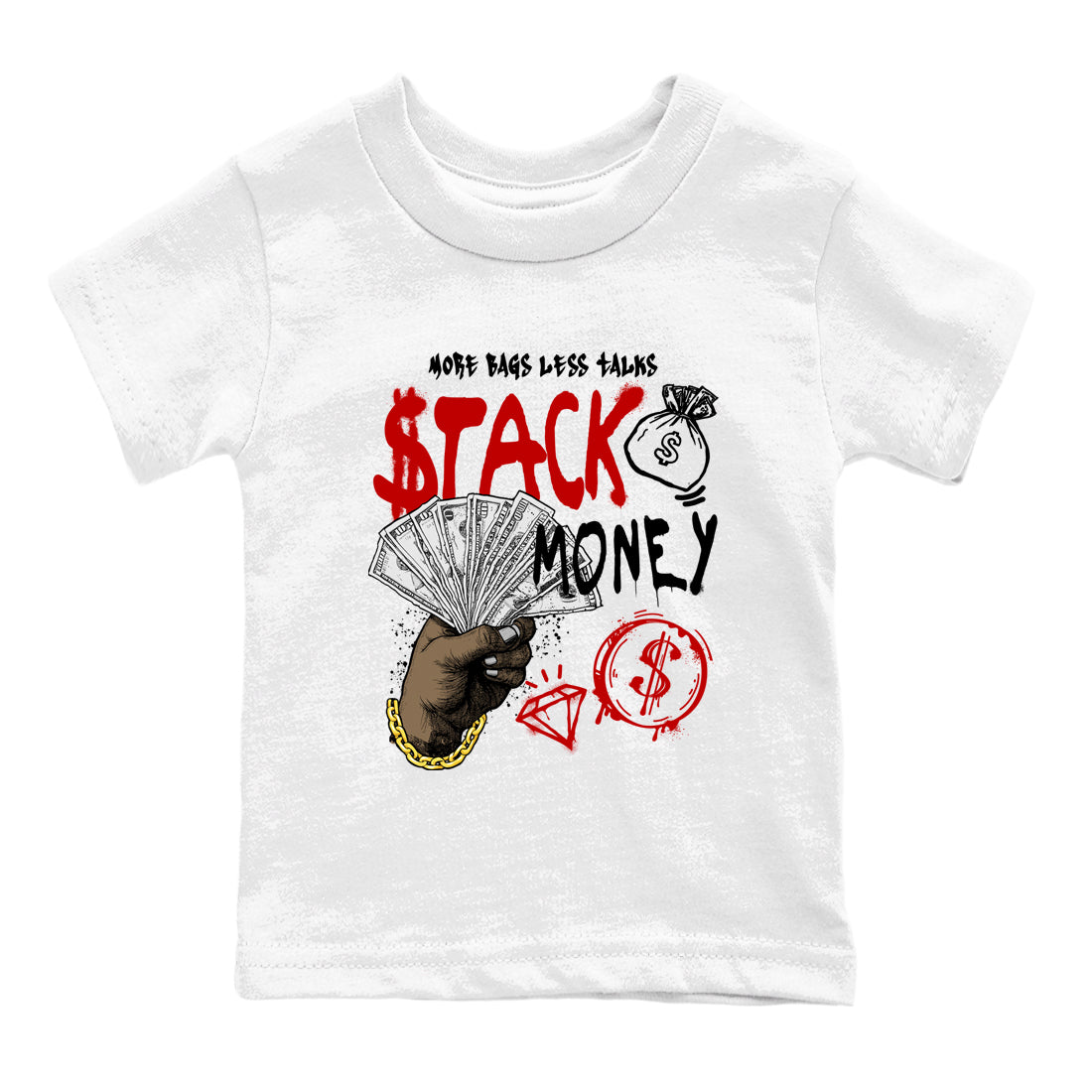 Stack Money snkmatch Tees Kids - Air Jordan 11 Bred