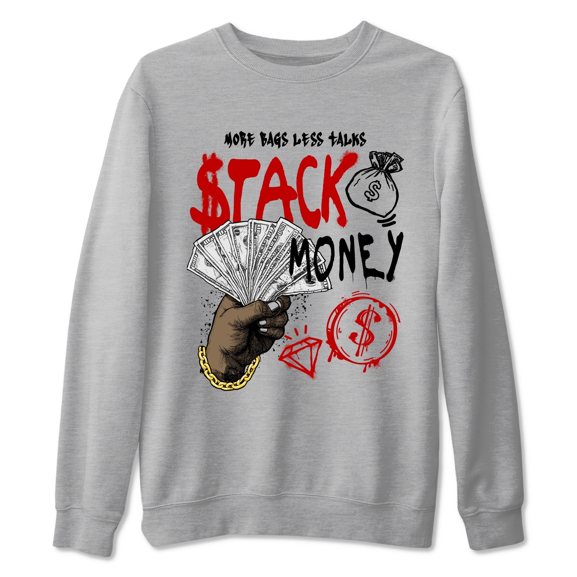 Stack Money snkmatch Tees - Air Jordan 11 Bred