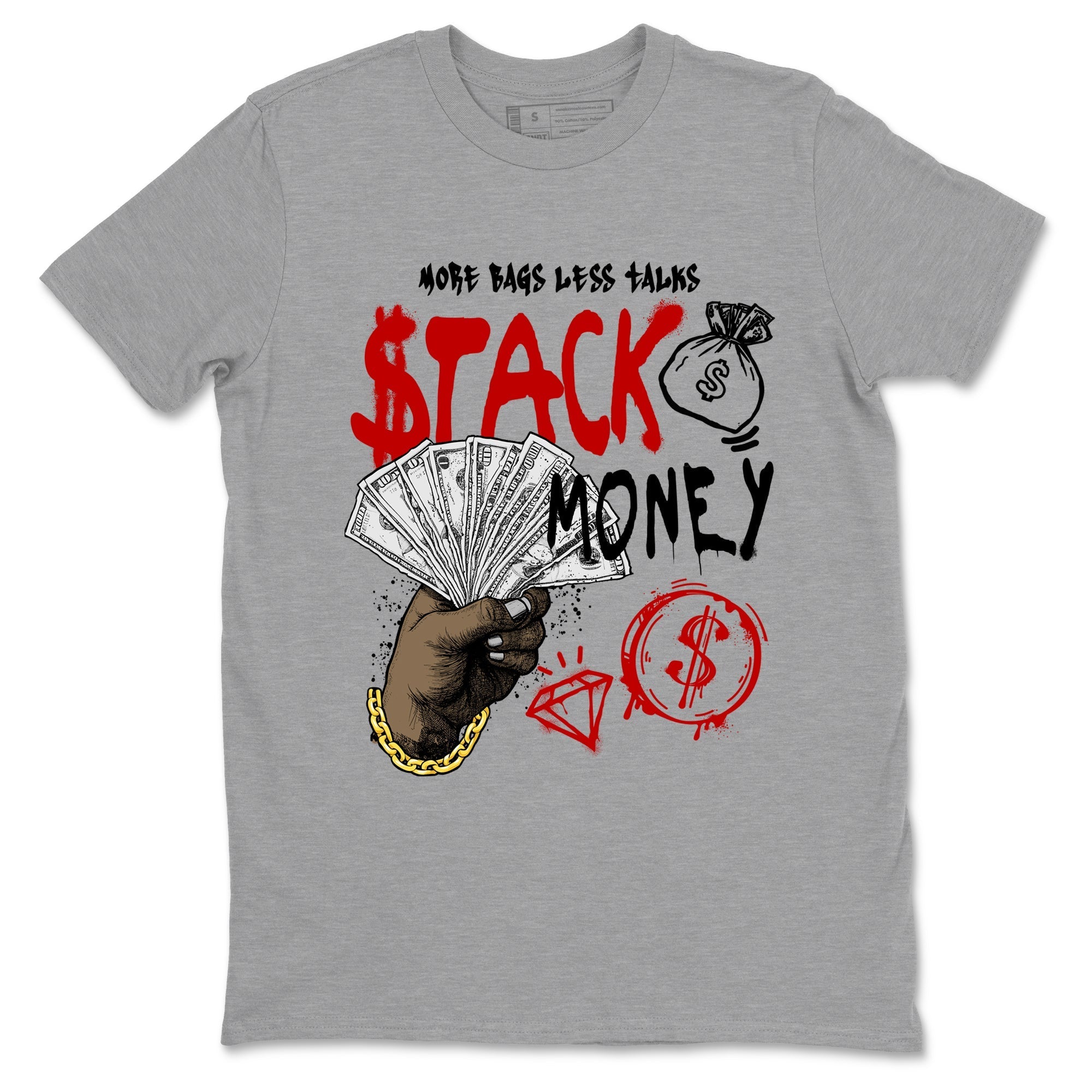 Stack Money snkmatch Tees - Air Jordan 11 Bred