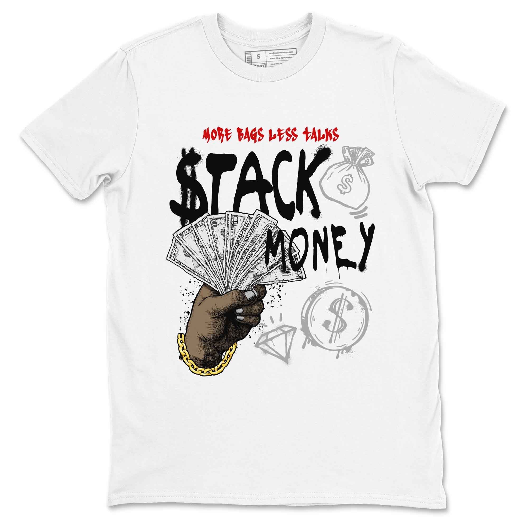 Stack Money snkmatch Tees - Air Jordan 4 White Cement