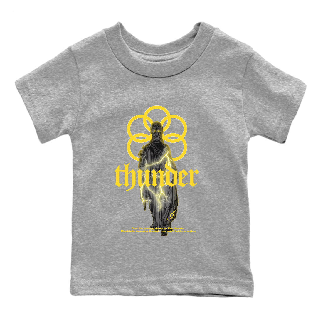 Statue Woman Kids Tops - Air Jordan 4 Thunder