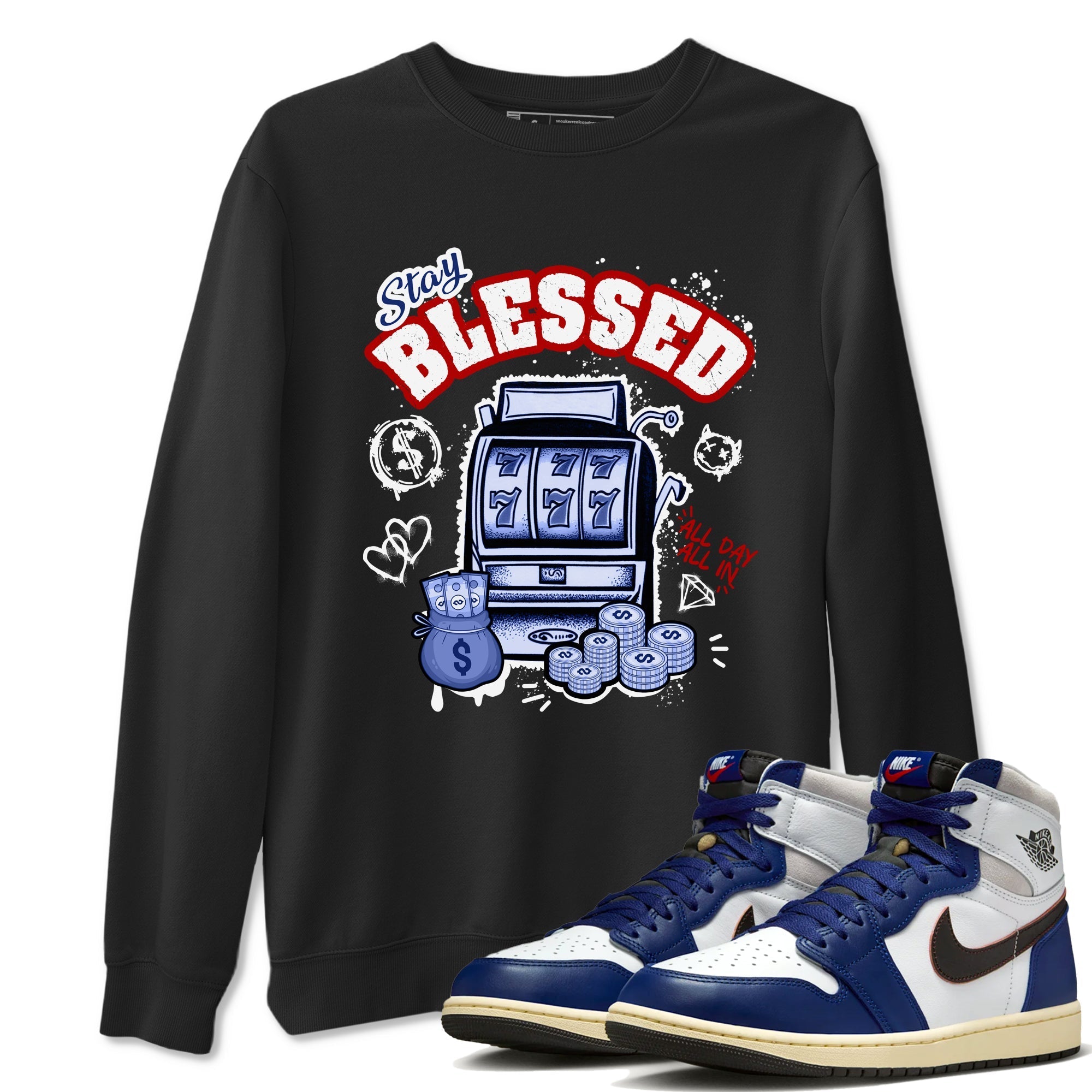 Stay Blessed snkmatch Tees - Air Jordan 1 Rare Air