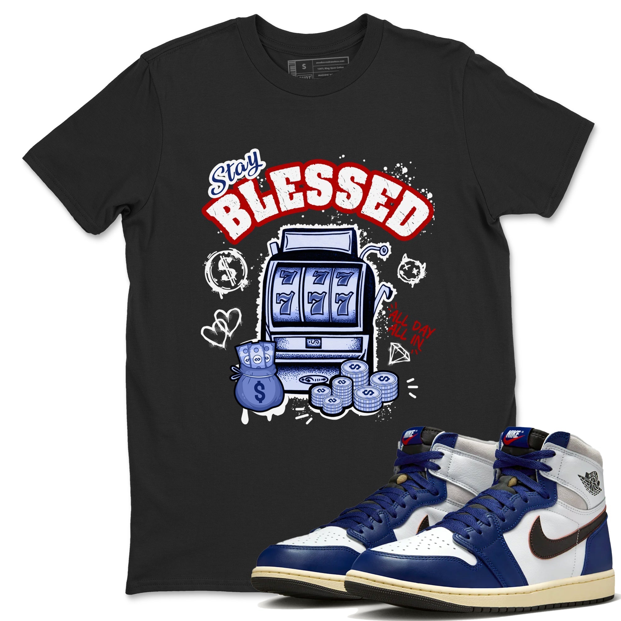 Stay Blessed snkmatch Tees - Air Jordan 1 Rare Air