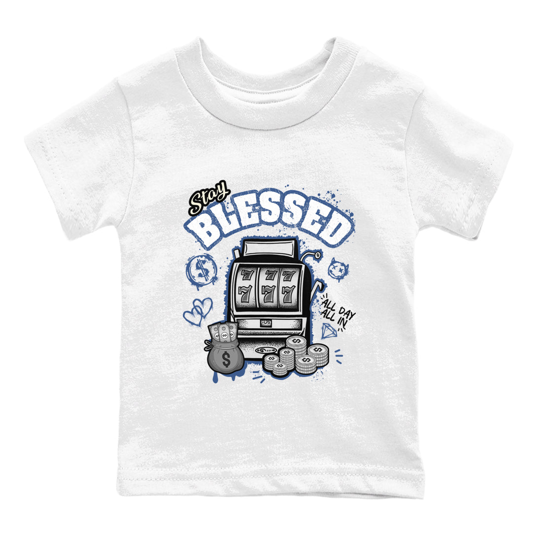Stay Blessed snkmatch Tees Kids - Air Jordan 3 A Ma Maniere x Diffused Blue