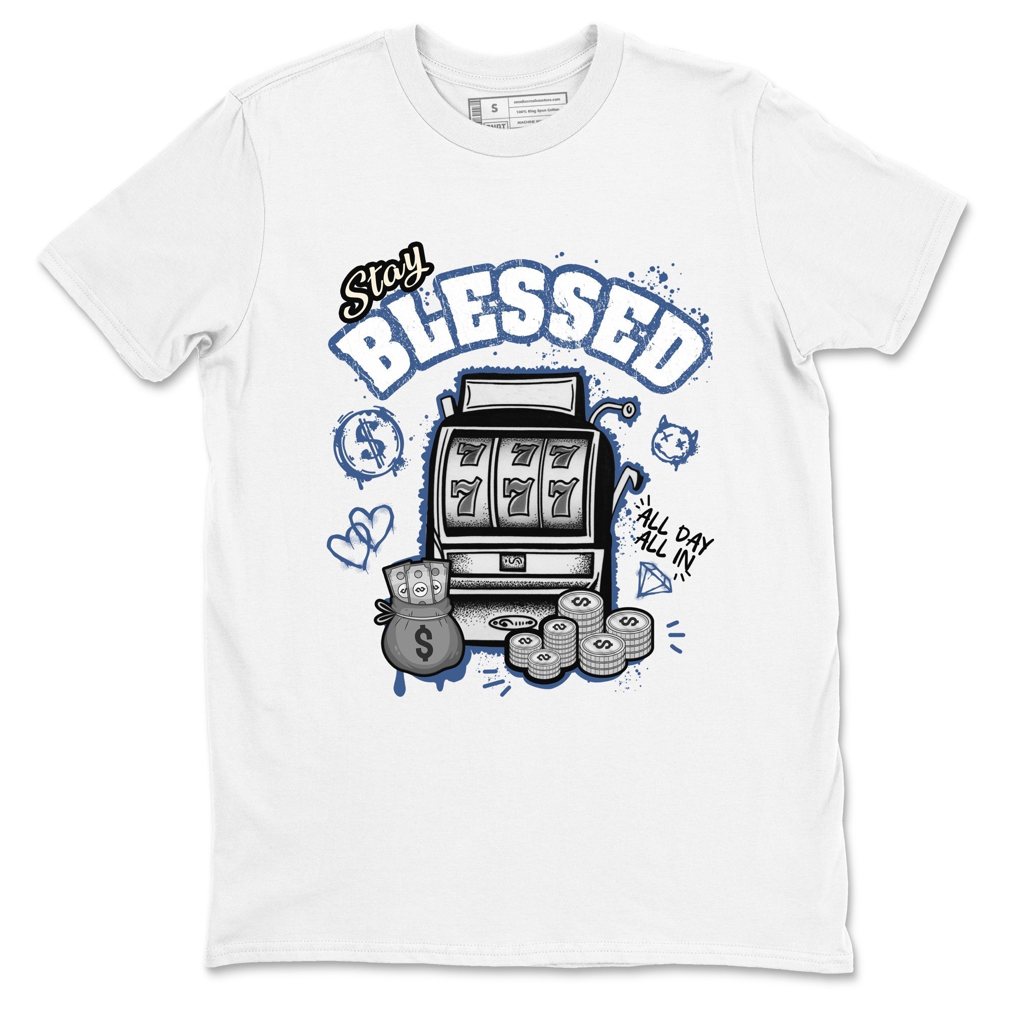 Stay Blessed snkmatch Tees - Air Jordan 3 A Ma Maniere x Diffused Blue