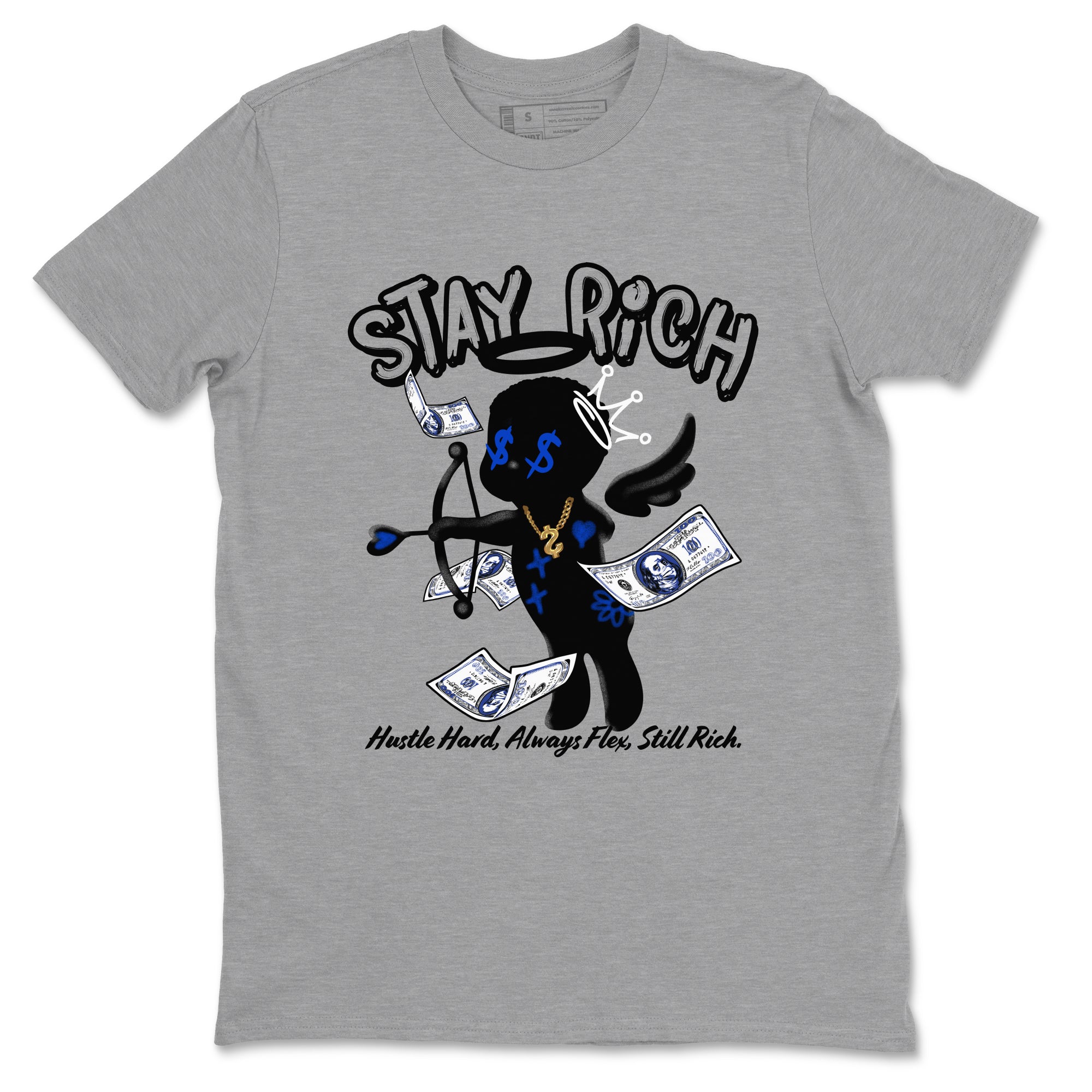 Stay Rich snkmatch Tees - Air Foamposite One Royal