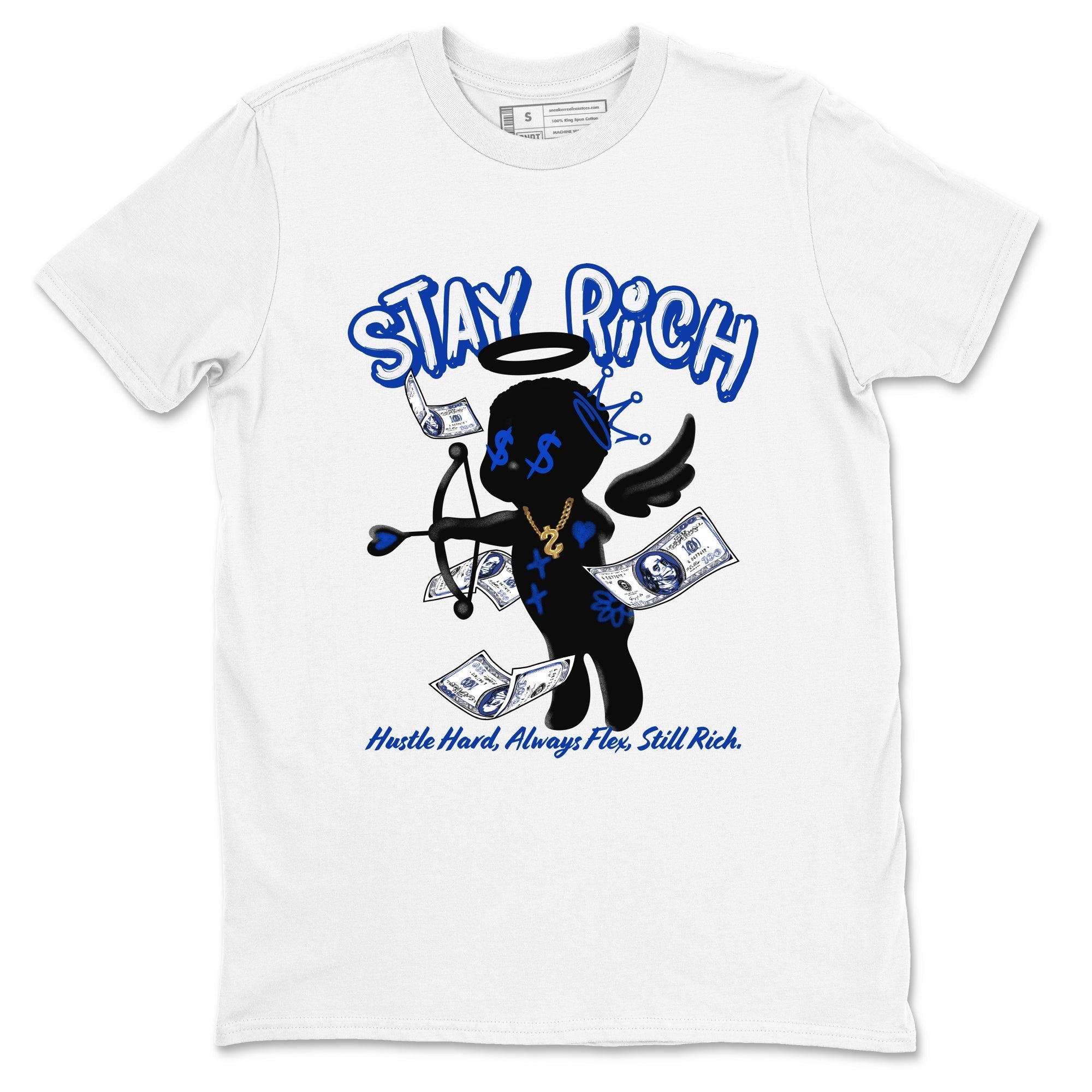 Stay Rich snkmatch Tees - Air Foamposite One Royal