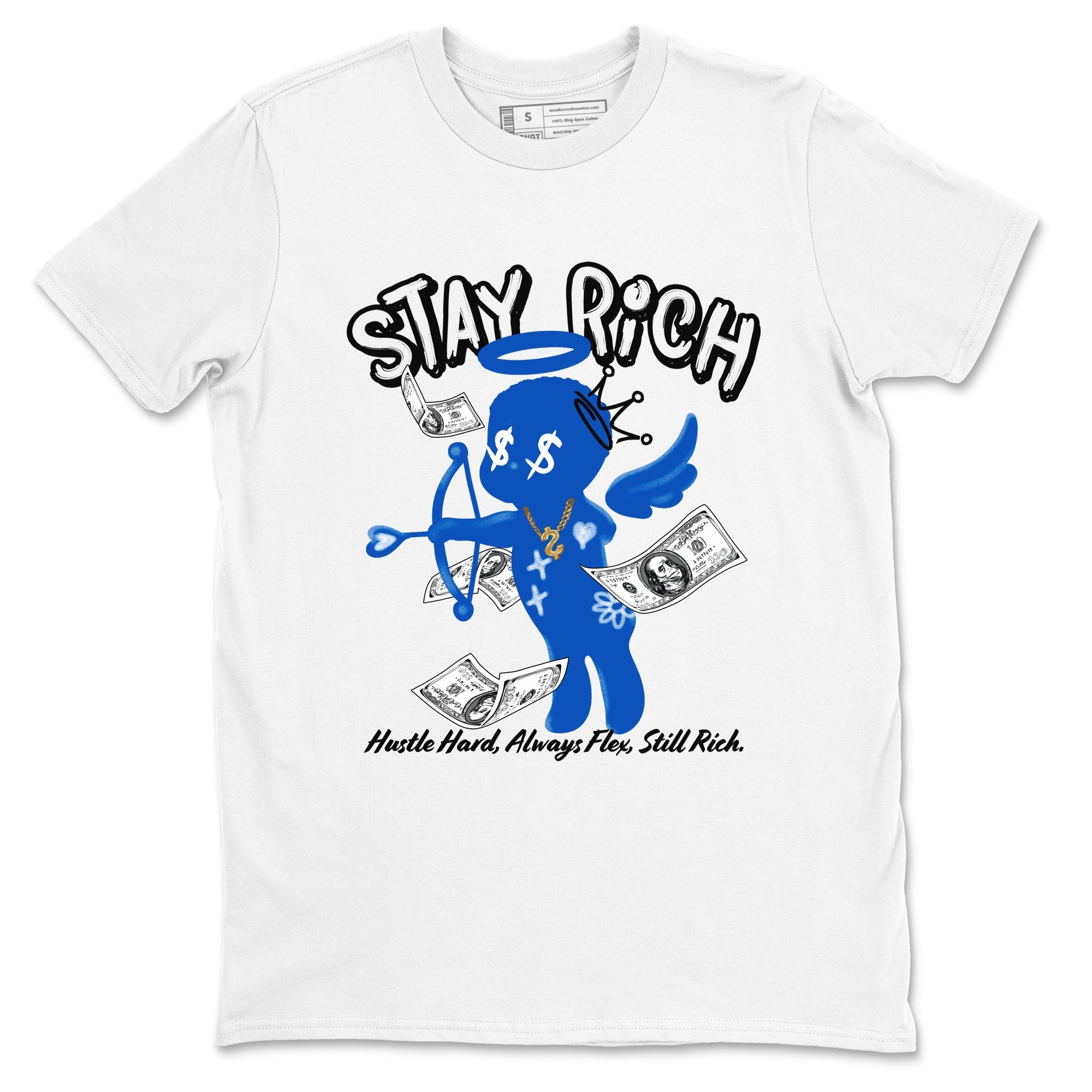 Stay Rich snkmatch Tees - Air Jordan 1 Game Royal