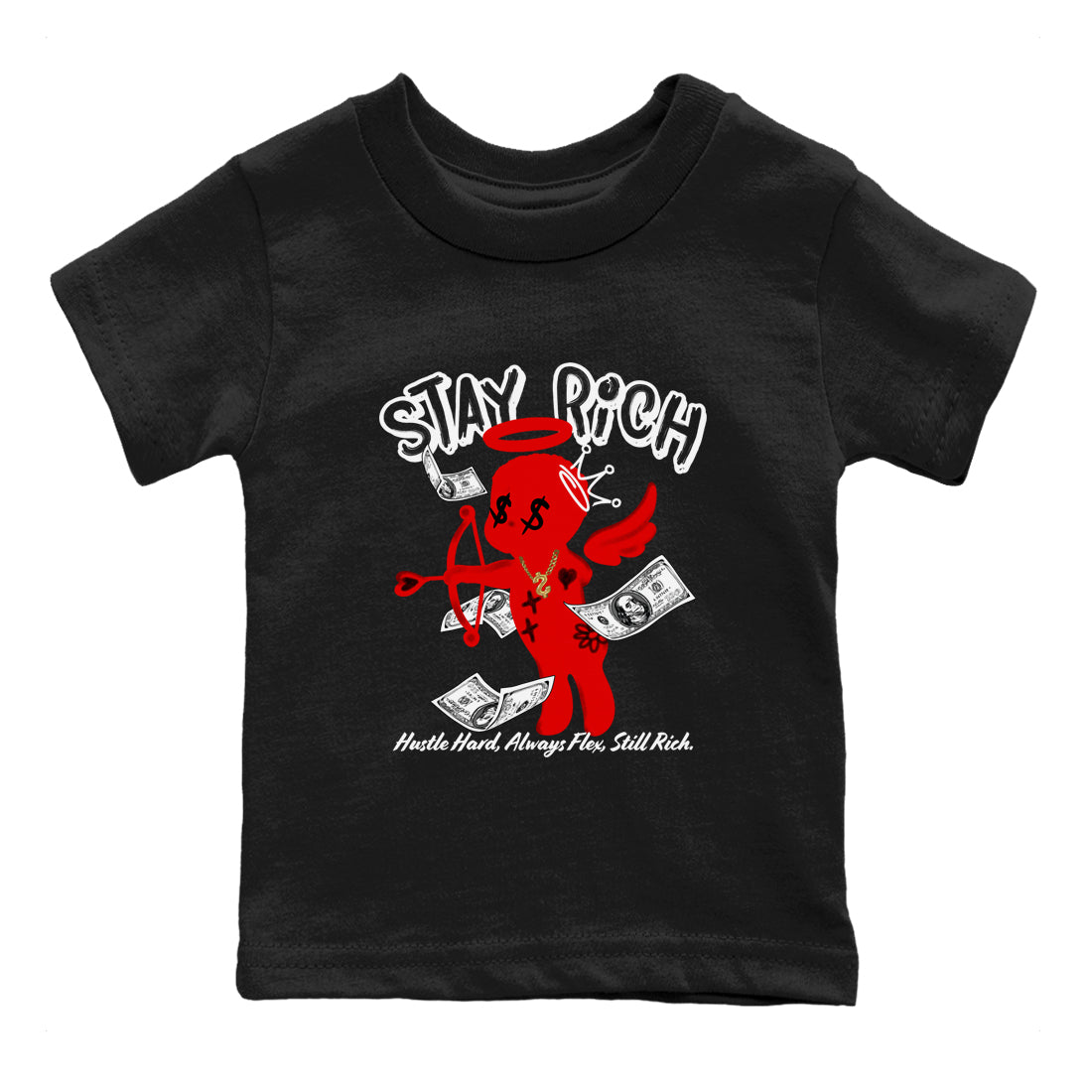 Stay Rich snkmatch Tees Kids - Air Jordan 11 Bred Velvet