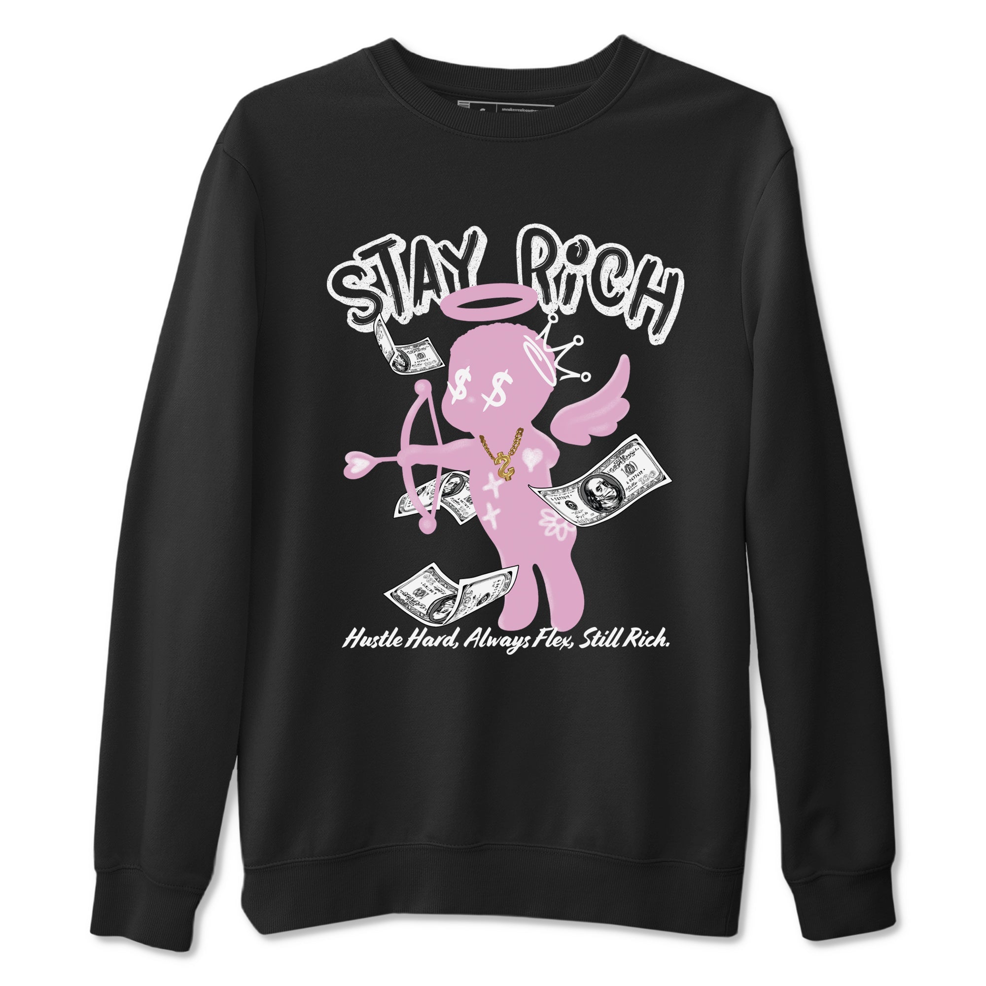 Stay Rich snkmatch Tees - Air Jordan 4 Orchid
