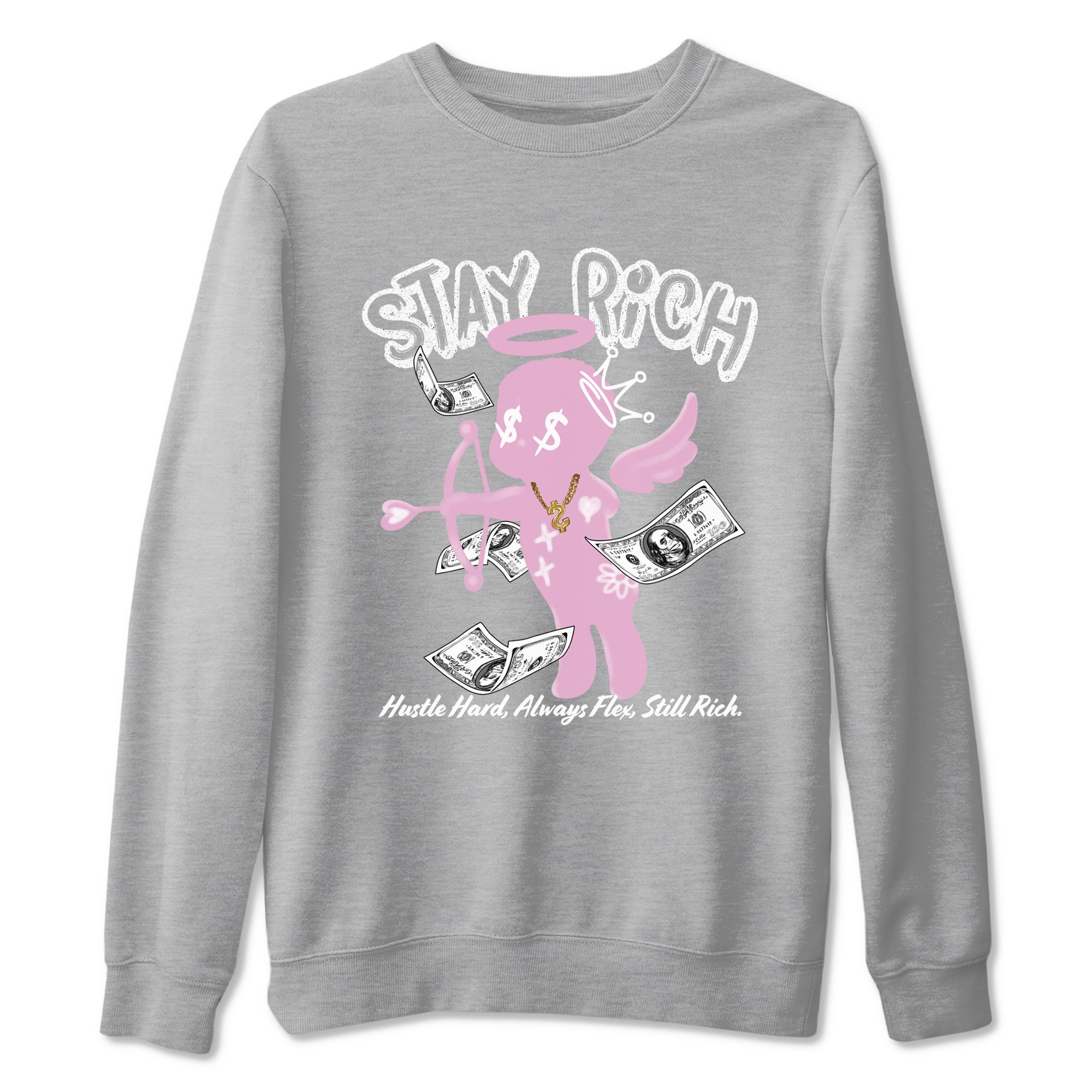 Stay Rich snkmatch Tees - Air Jordan 4 Orchid