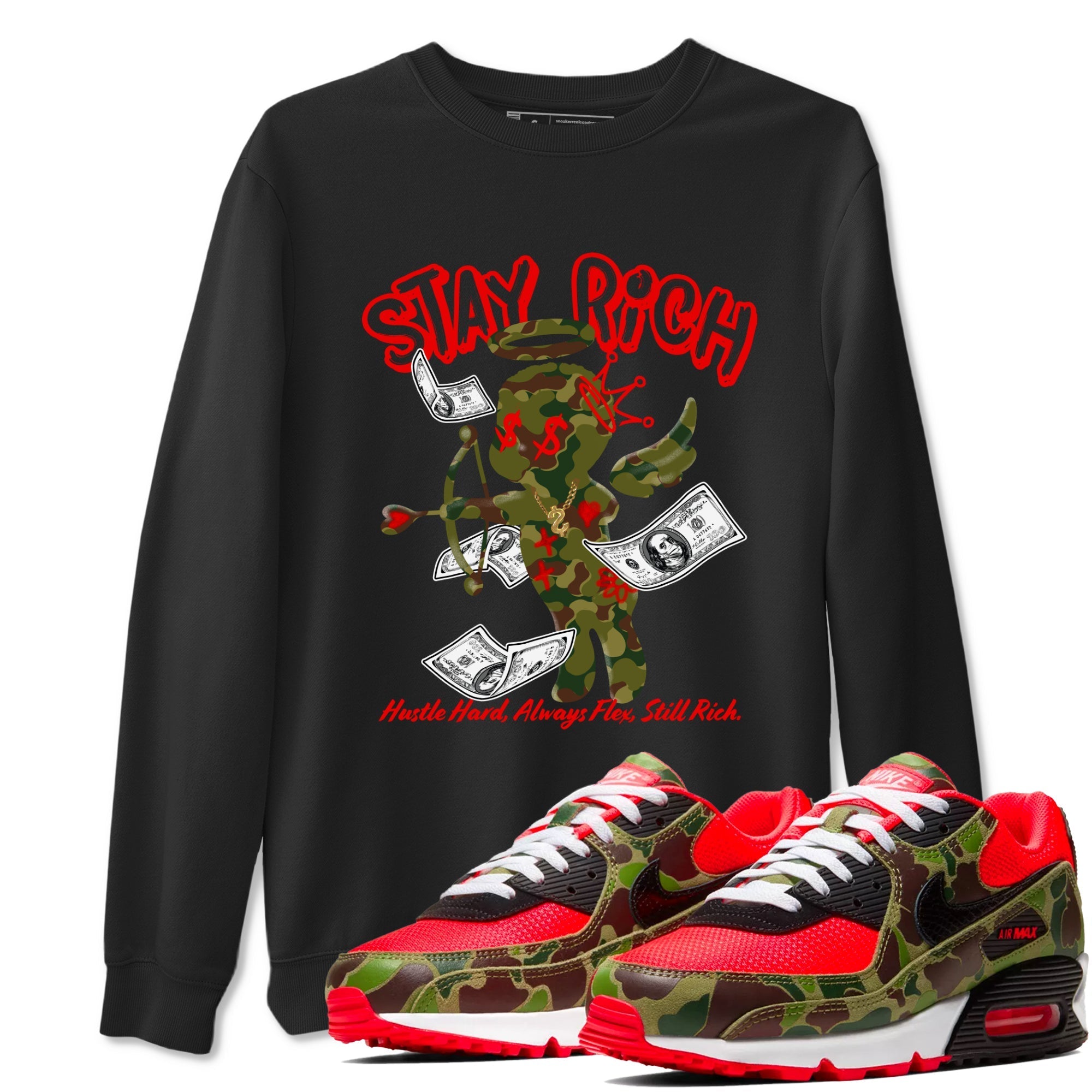 Stay Rich snkmatch Tees - Air Max 90 Reverse Duck Camo