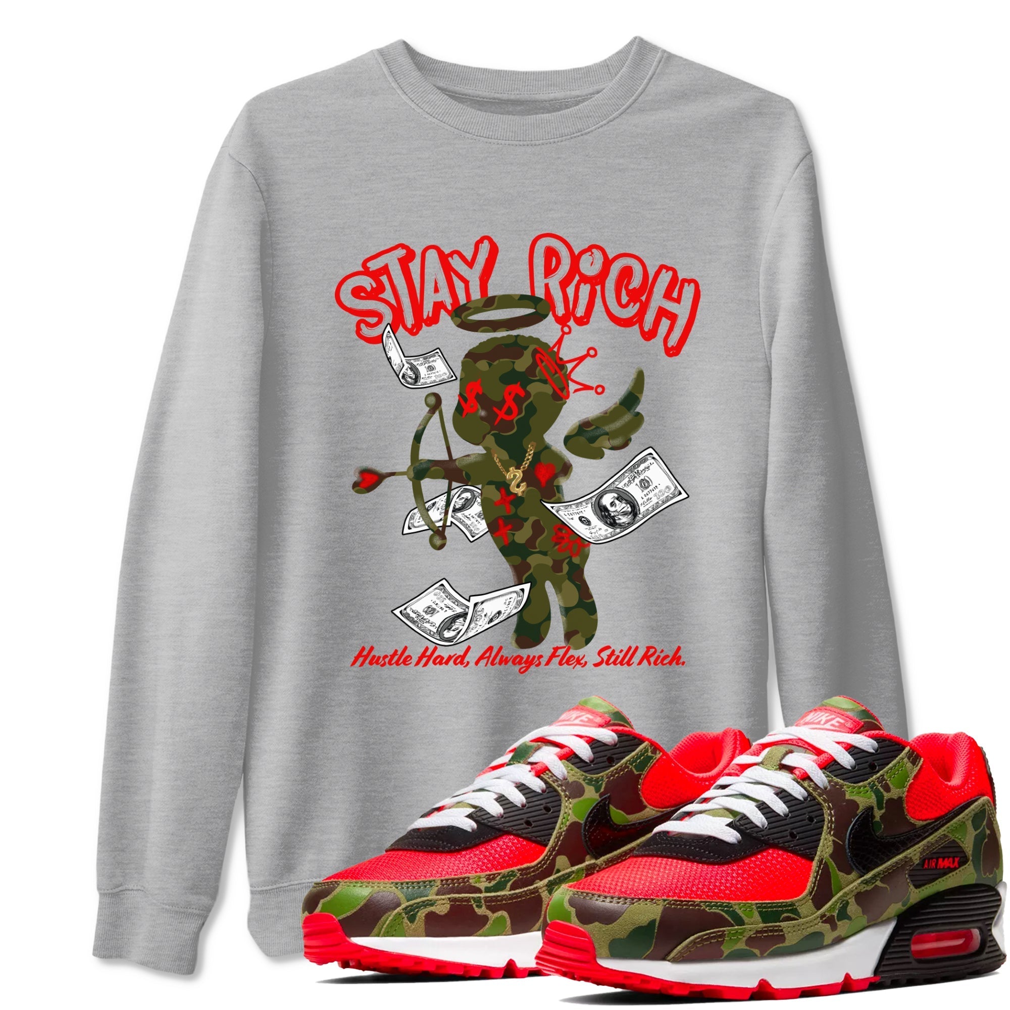 Stay Rich snkmatch Tees - Air Max 90 Reverse Duck Camo